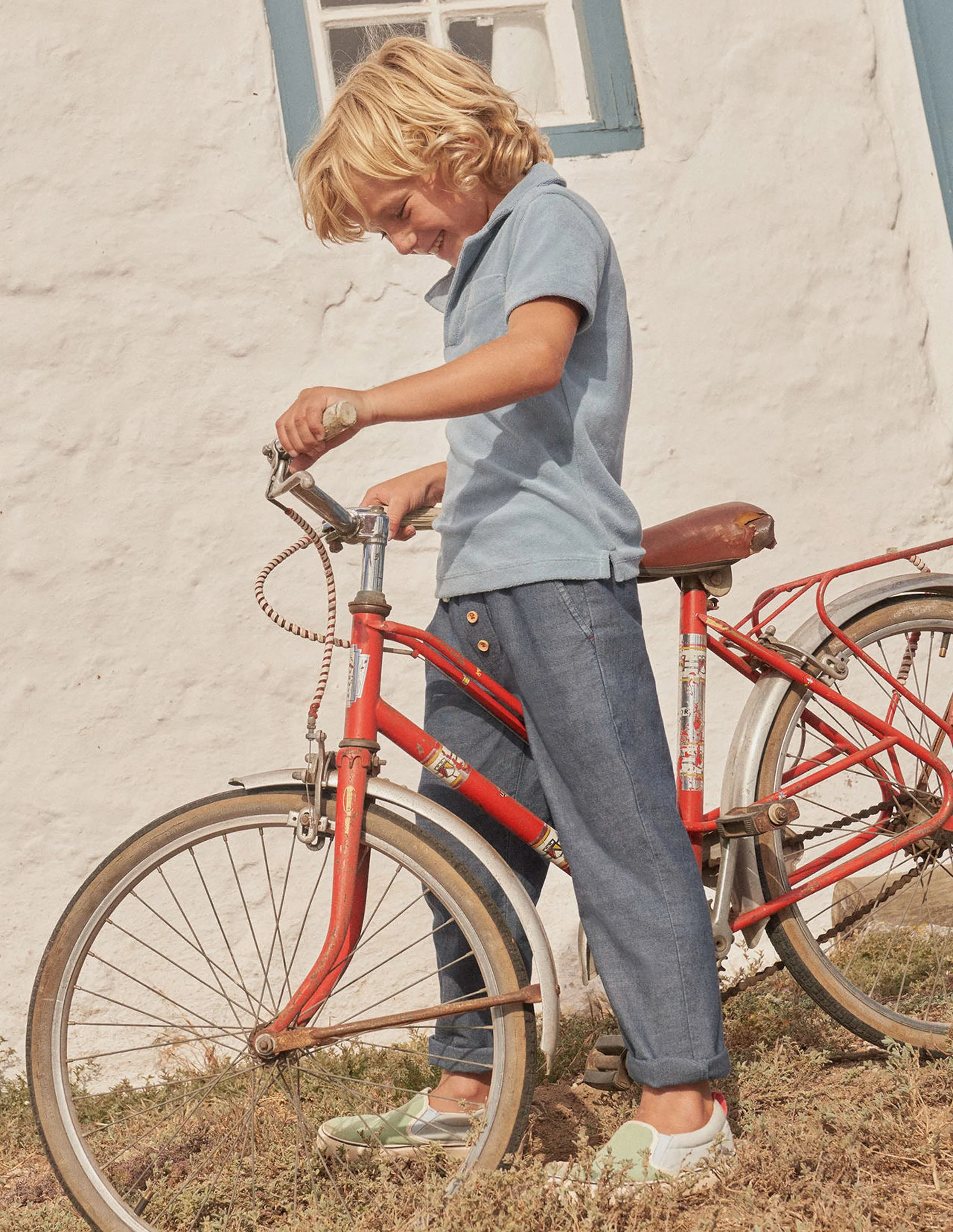 Summer Pull-On Pants-Dark Chambray - Image 4