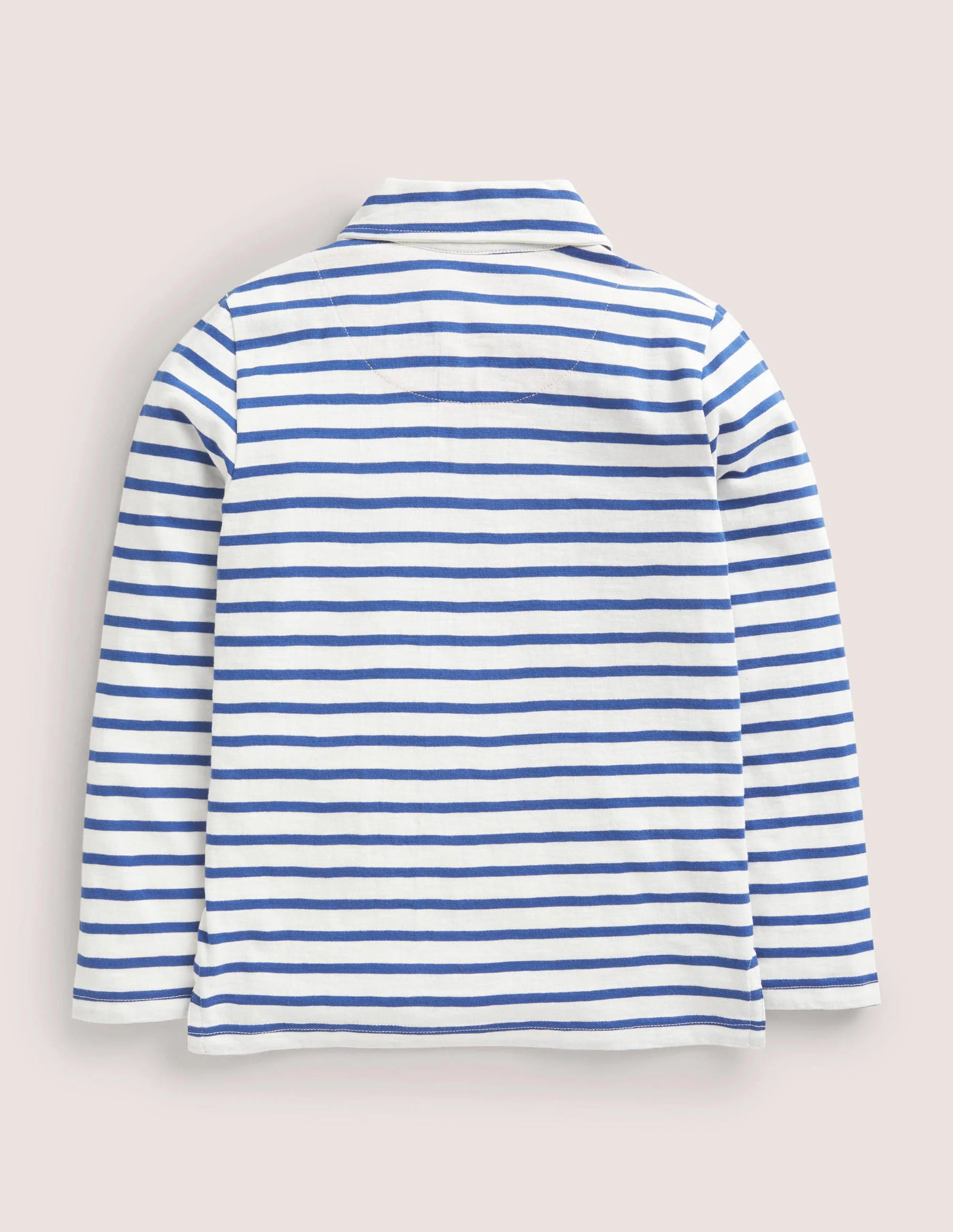 Supersoft Polo Shirt-Navy/Ivory - Image 2