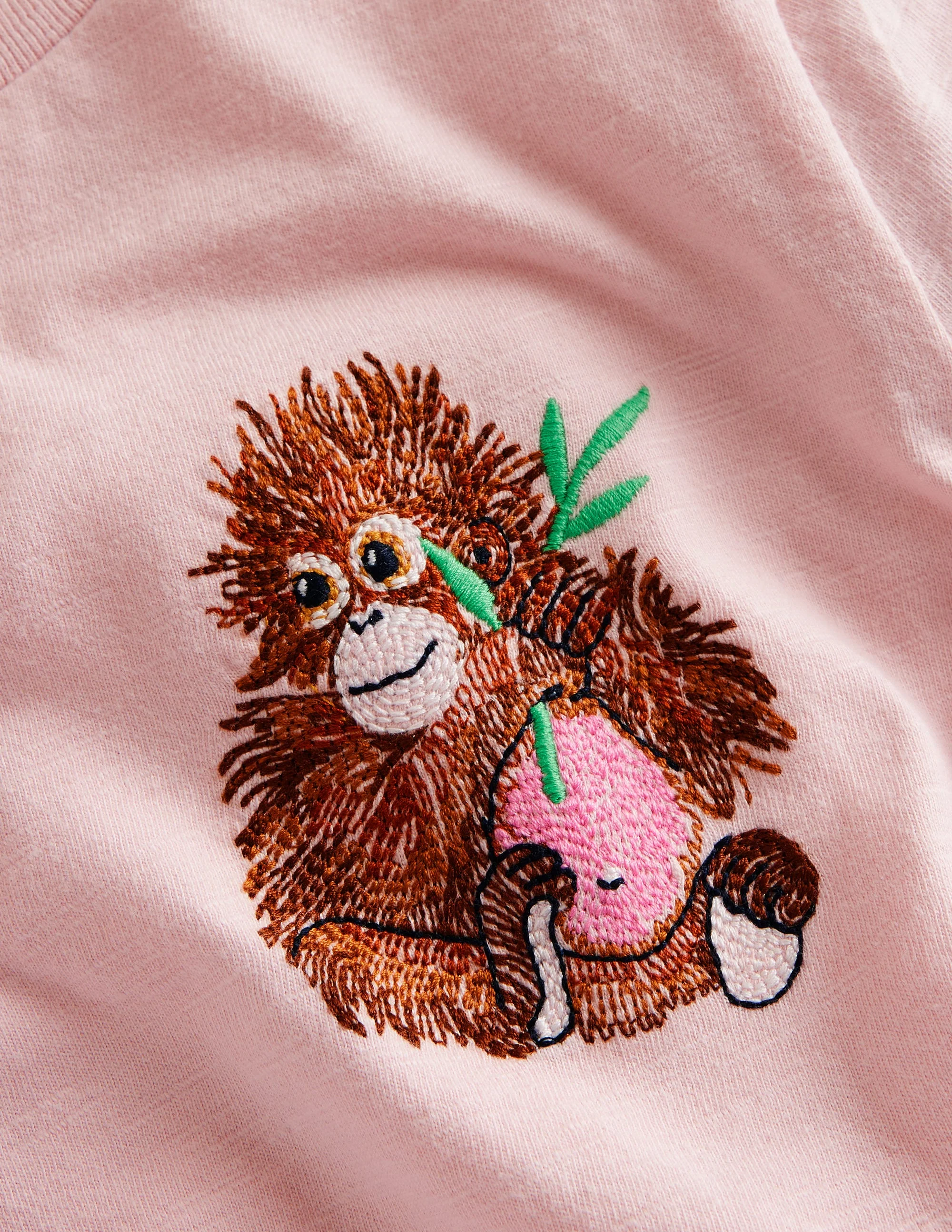 Superstitch Logo T-Shirt-French Pink Orangutan - Image 3