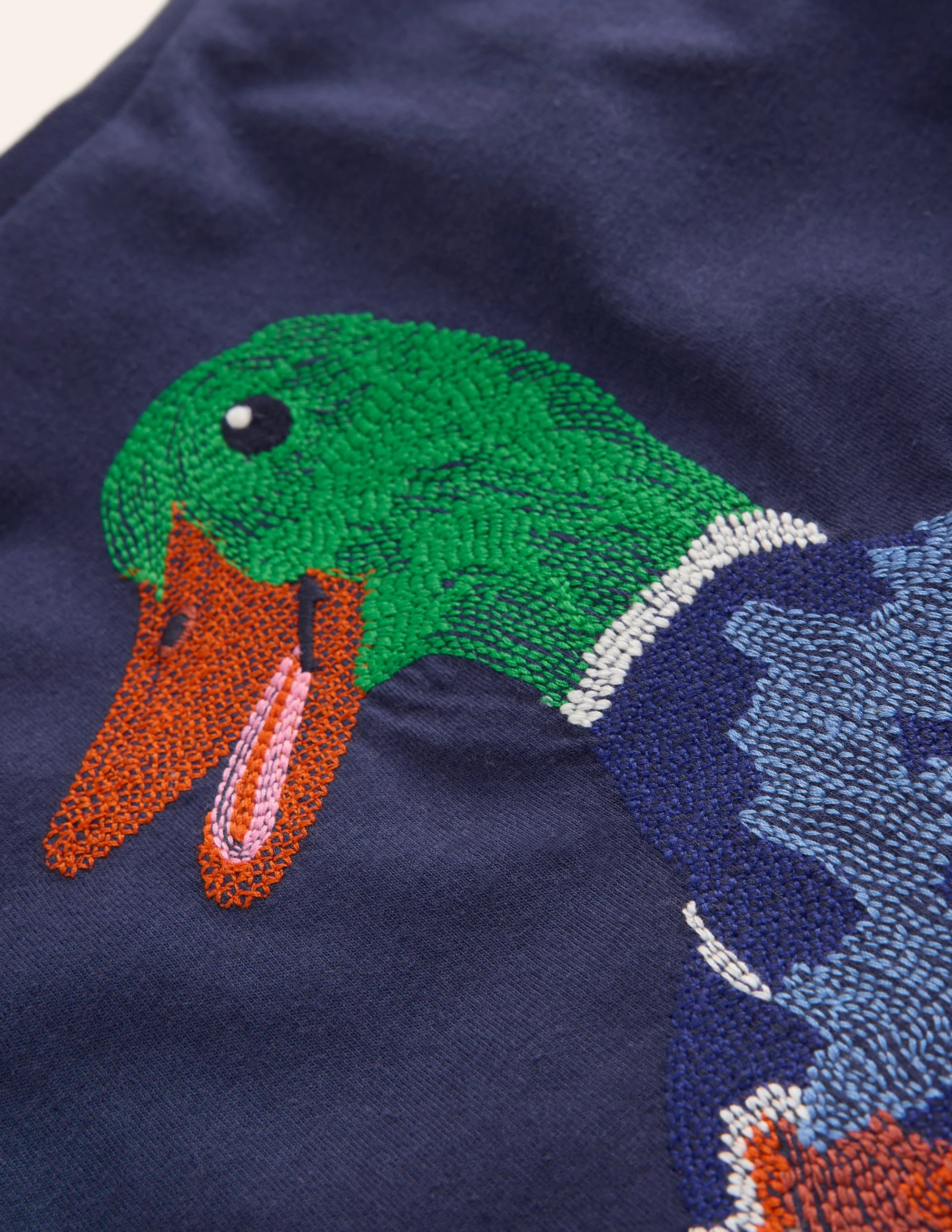 Superstitch SS T-Shirt-College Navy Duck - Image 3