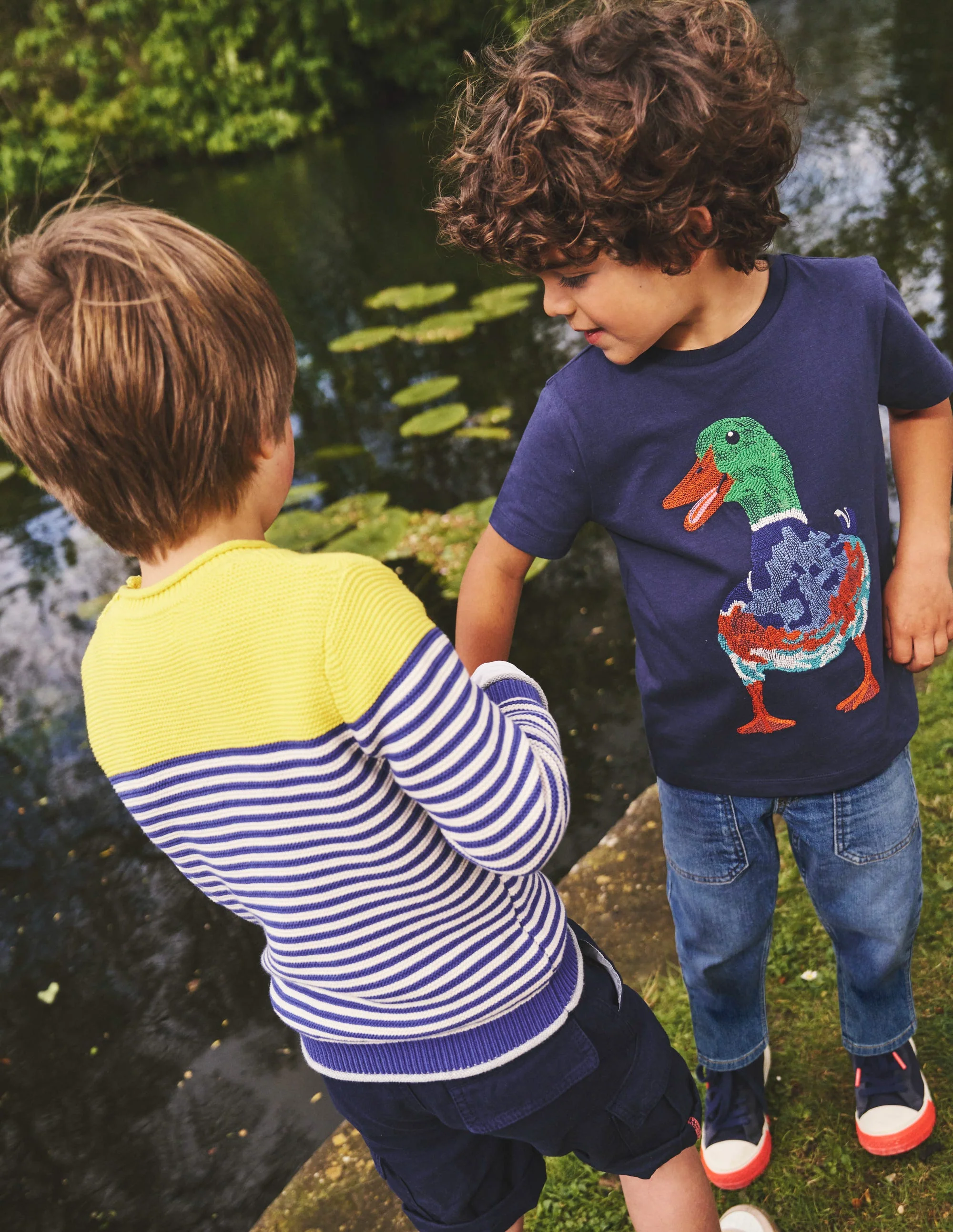 Superstitch SS T-Shirt-College Navy Duck - Image 4