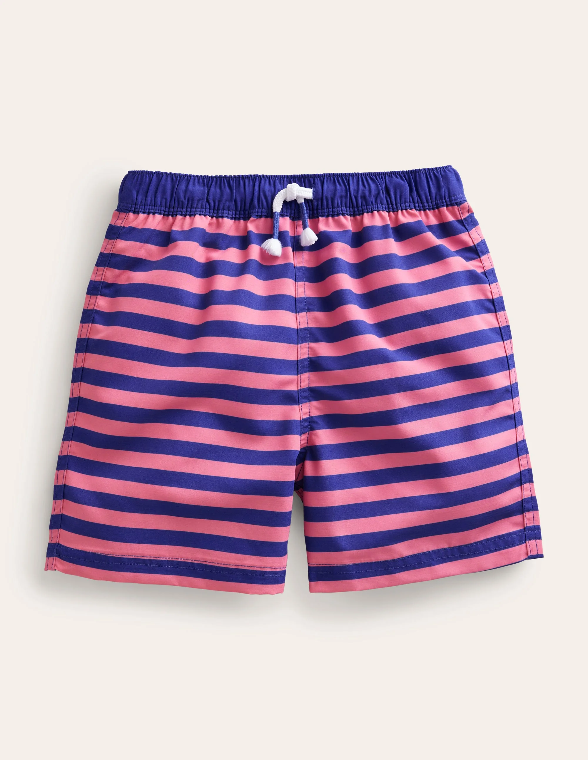 Swim Shorts-Azelea and Bluing Stripe