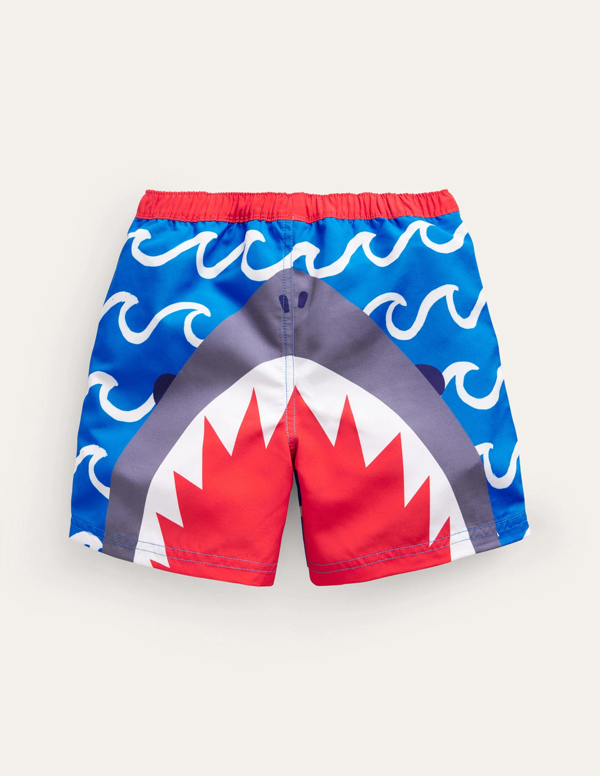 Swim Shorts-Greek Blue Shark Wave - Image 2