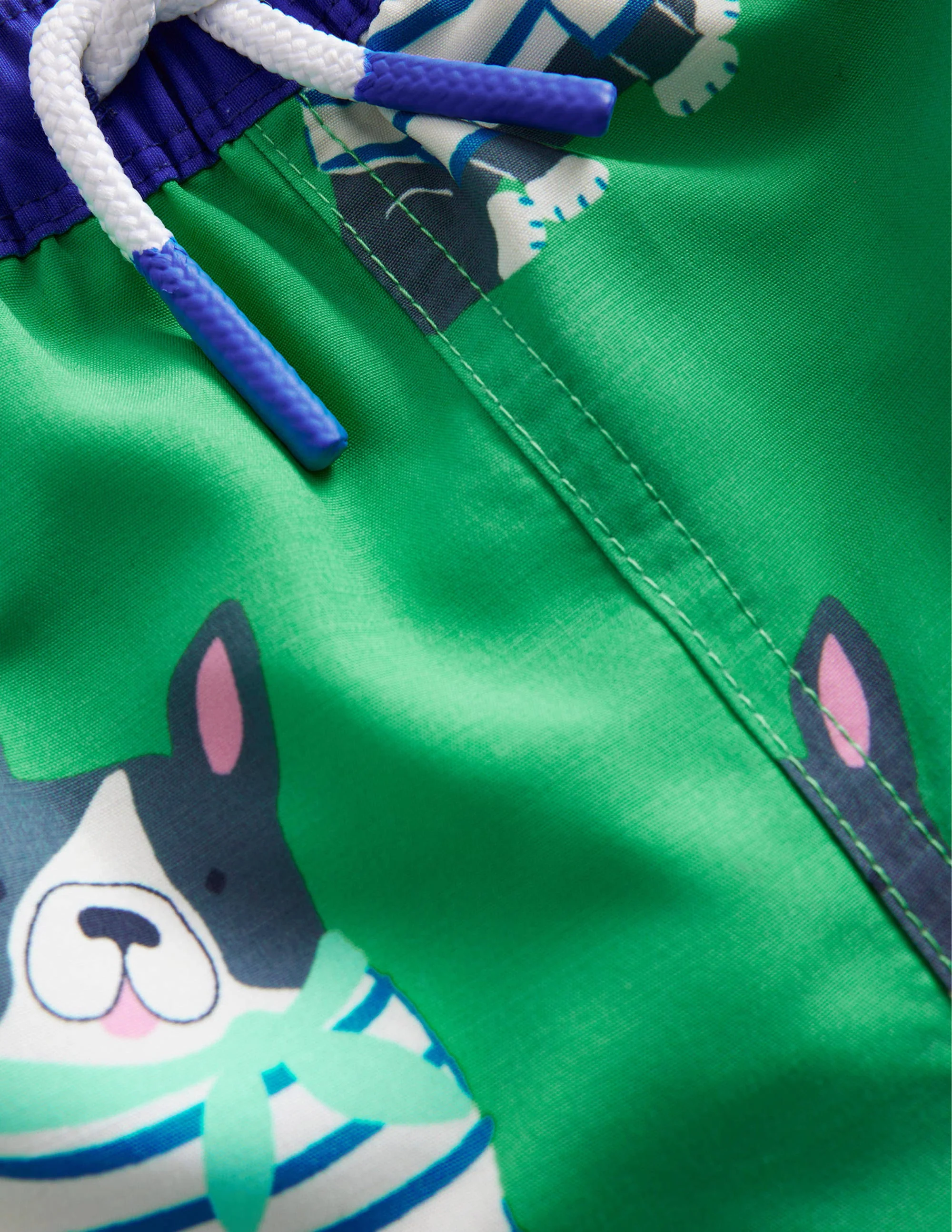 Swim Shorts-Pea Green Dogs - Image 3