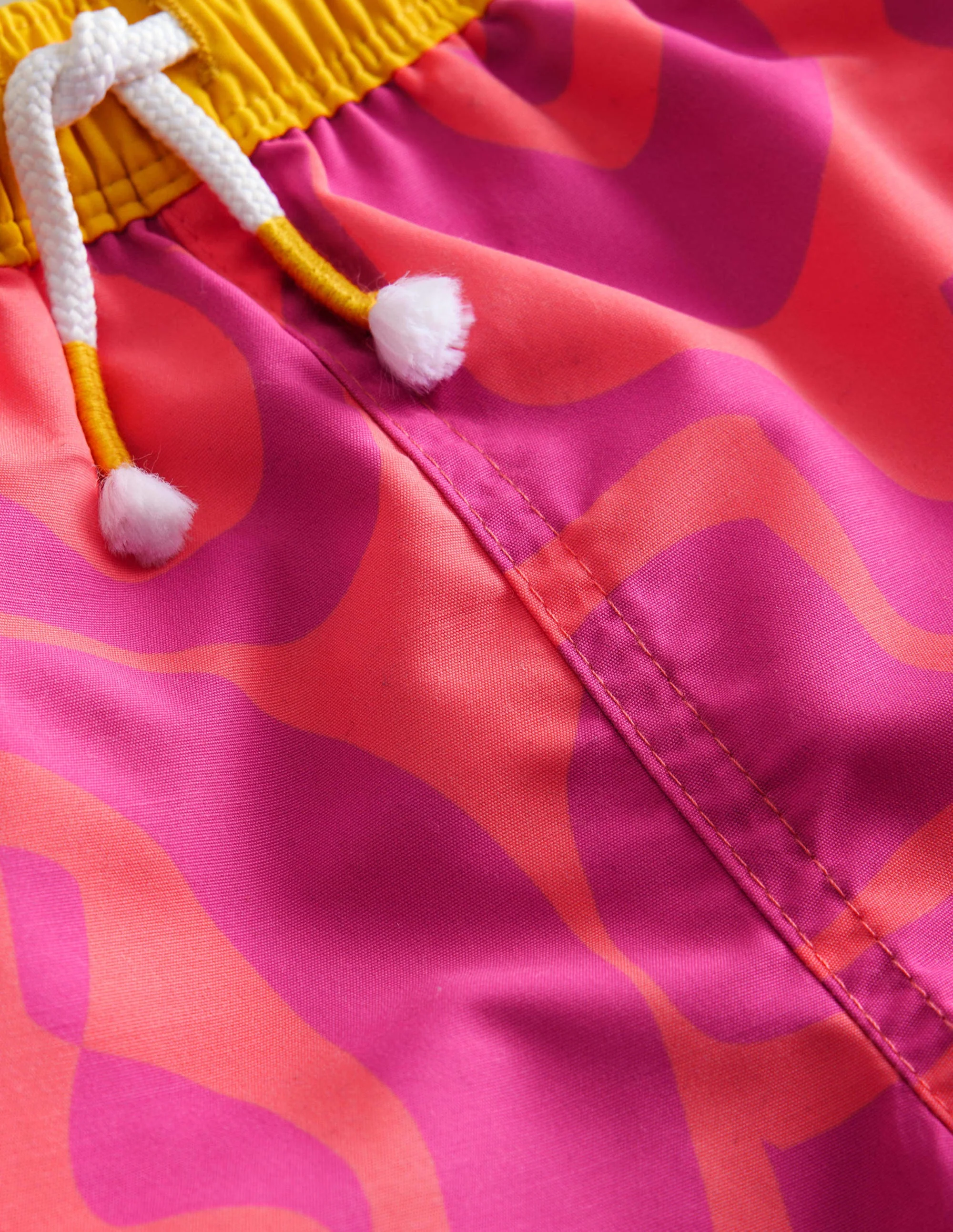 Swim Shorts-Peach Punch Summer Stencil - Image 3