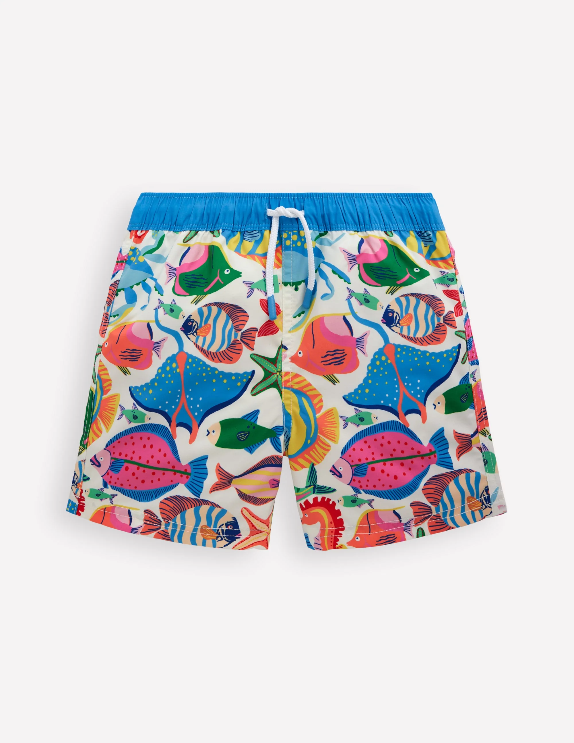 Swim Shorts-Swimming Fish