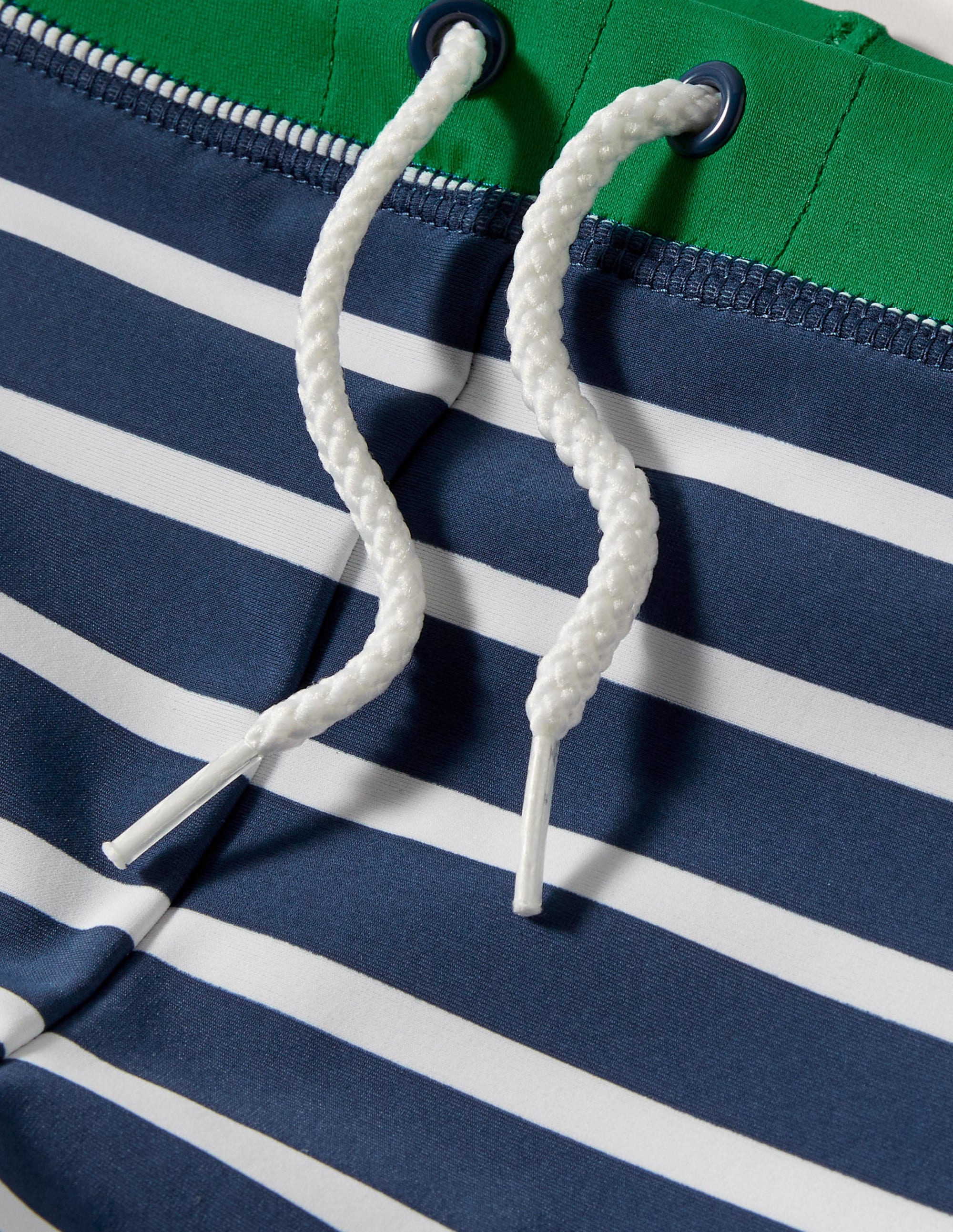 Swim Trunks B1815-Navy Blue/White - Image 3