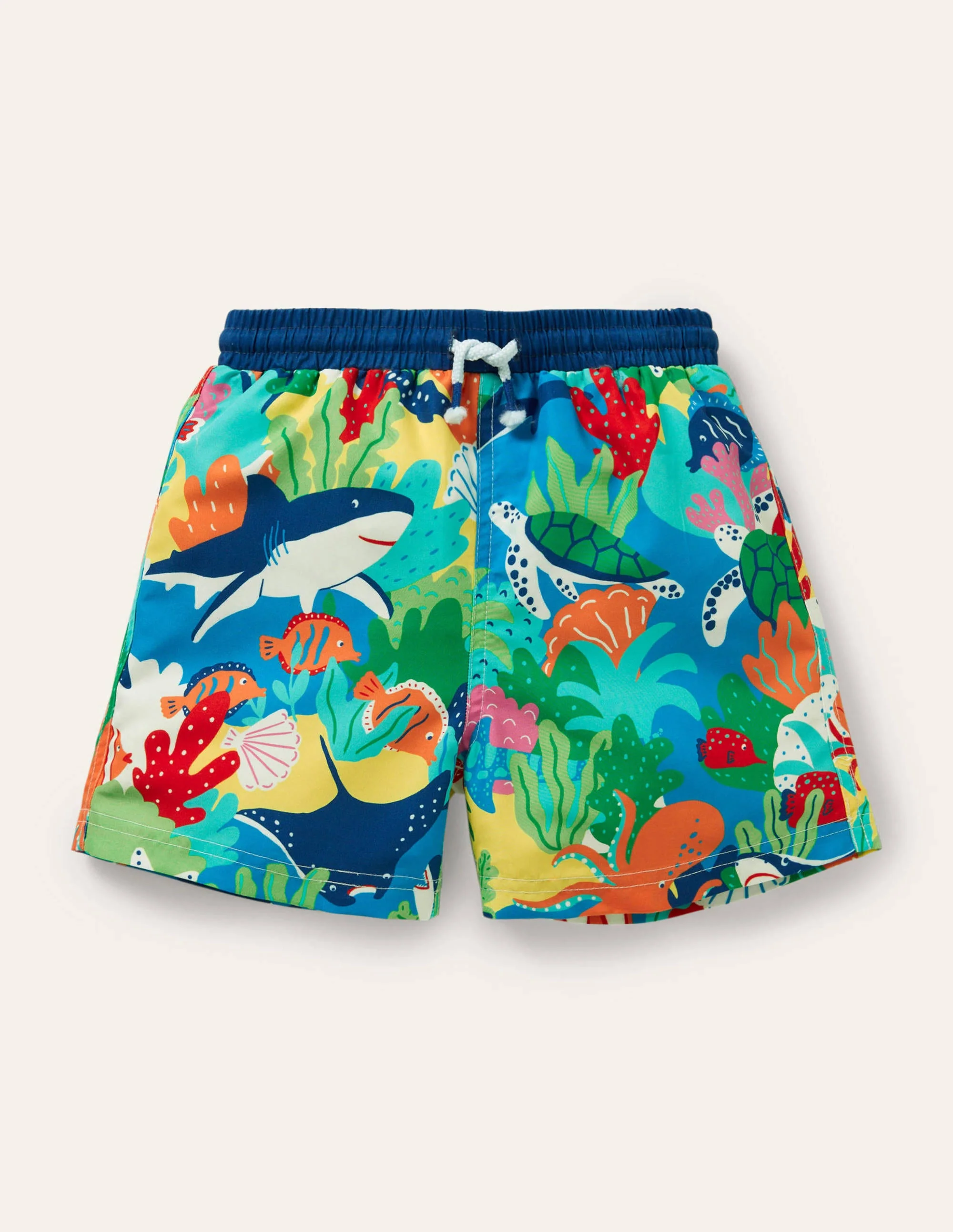Swim Trunks-Multi Rainbow Reef