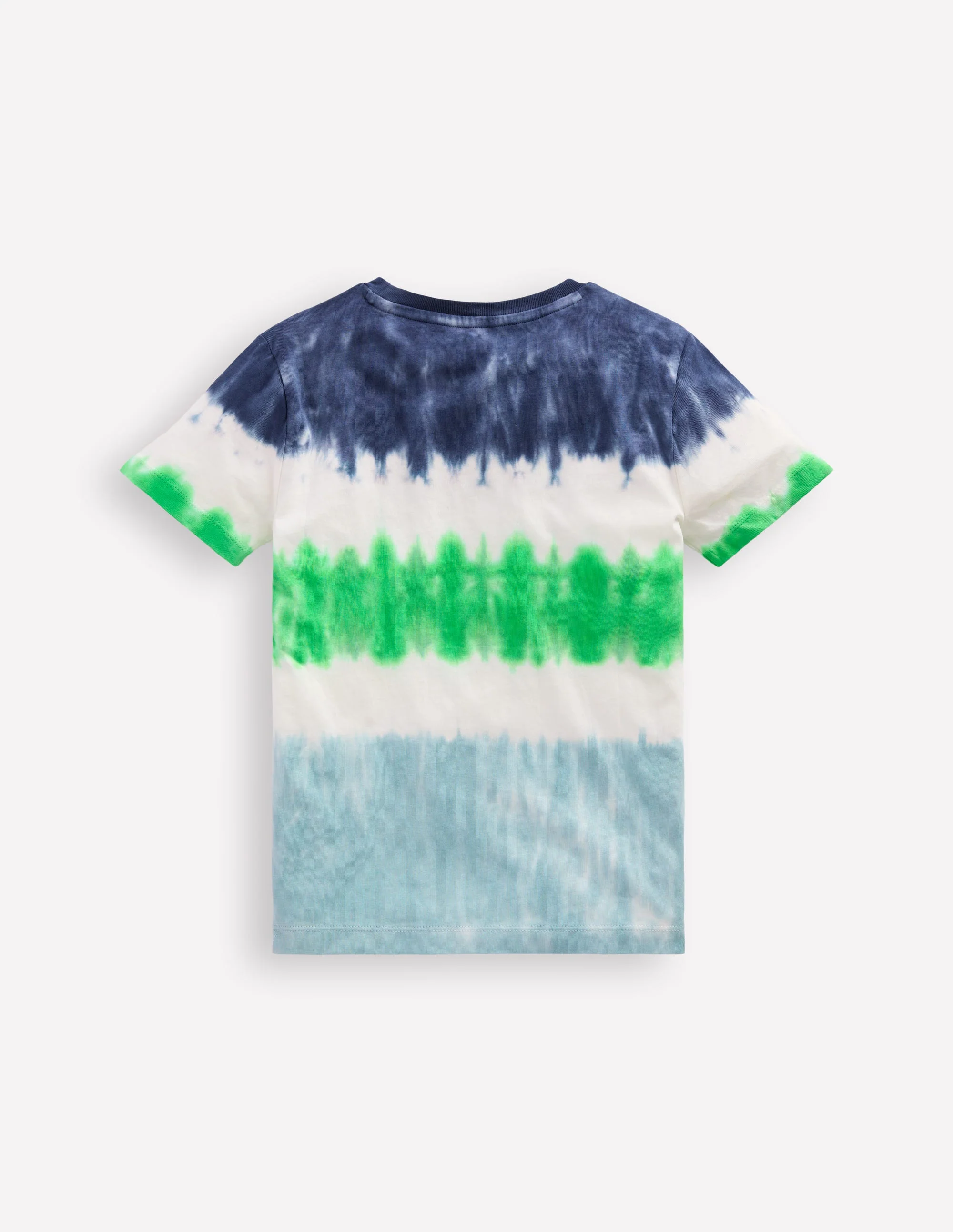 Tie Dye T-shirt-Blue Multi Stripe - Image 3