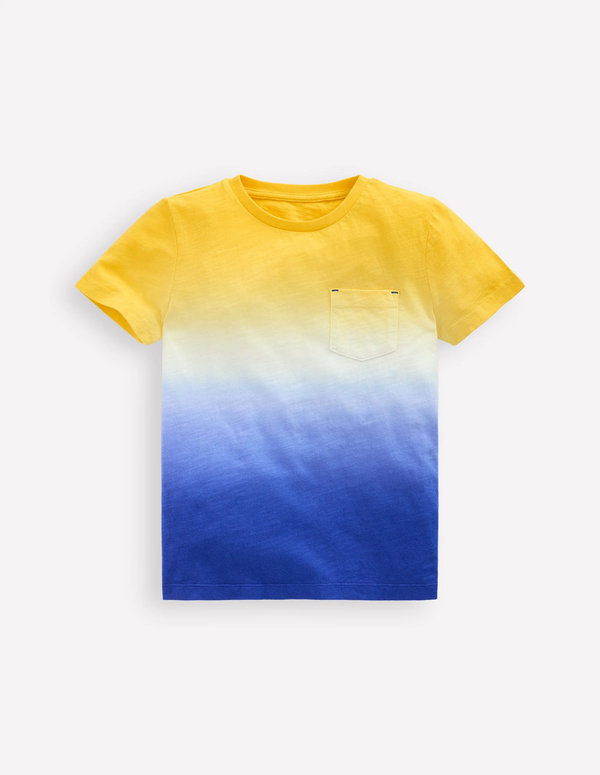 Tie Dye T-shirt-Pineapple Yellow/ Bright Blue