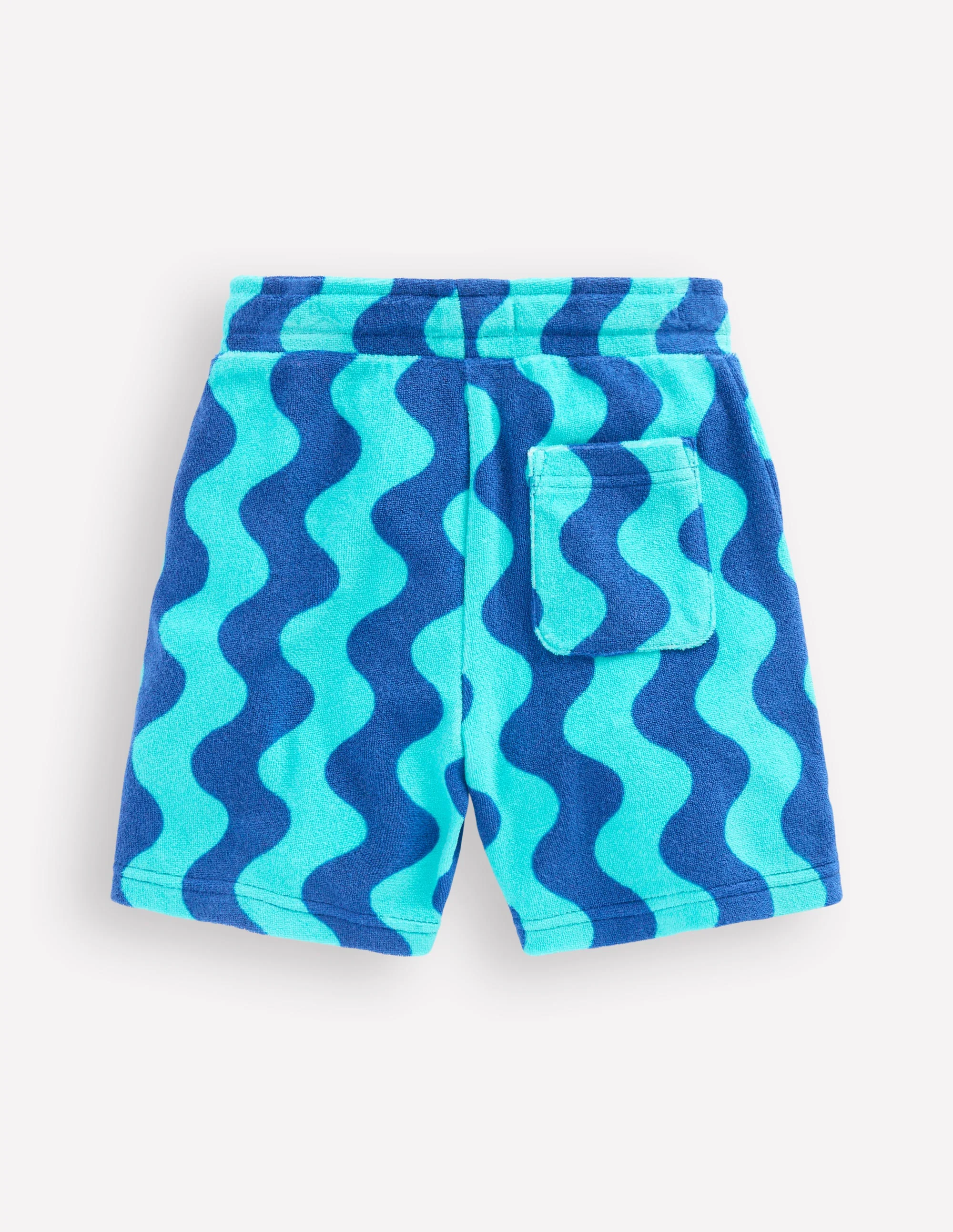 Towelling Shorts-Sapphire Blue Wave - Image 2