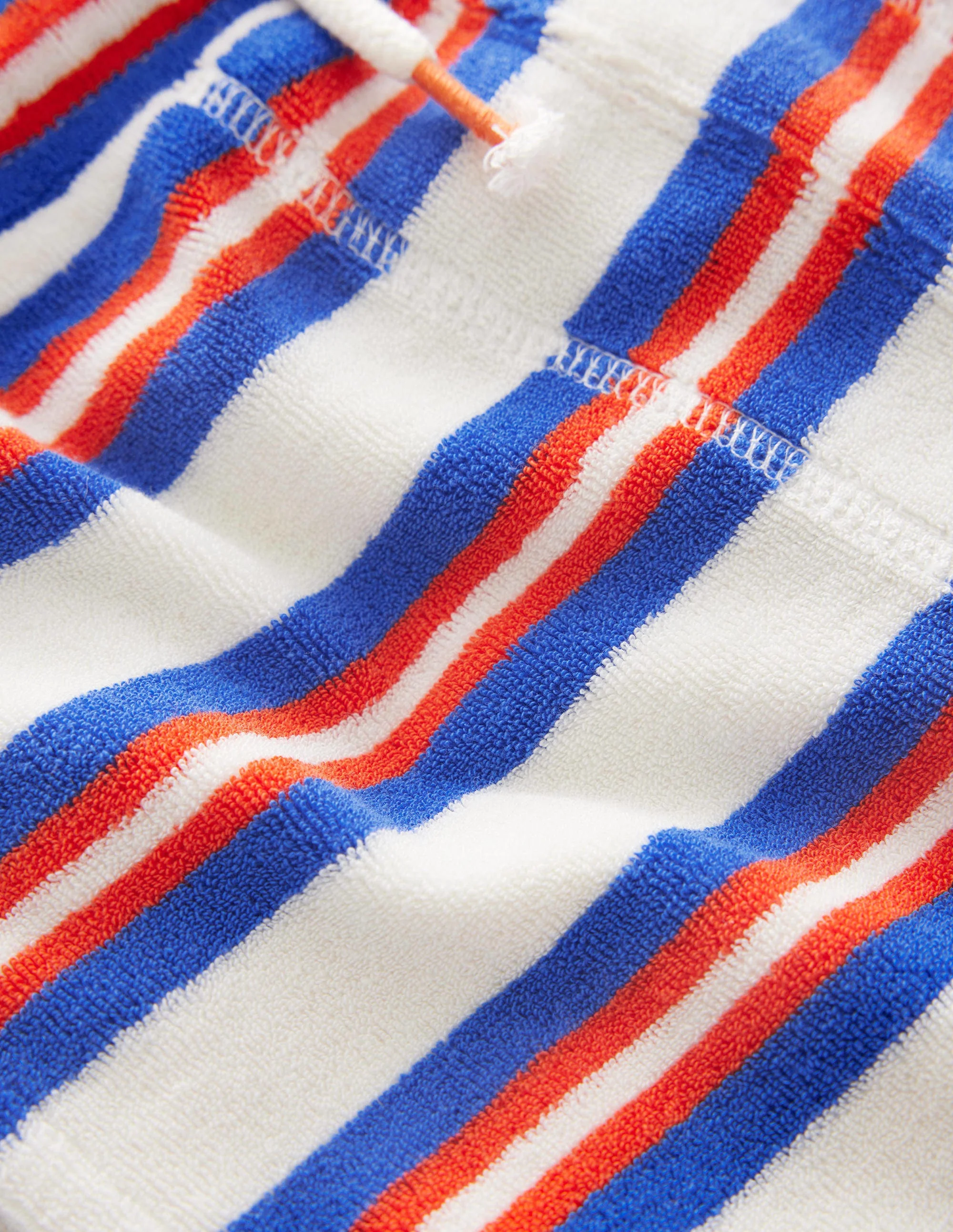 Towelling Sweat Shorts-Blue/Multi - Image 3