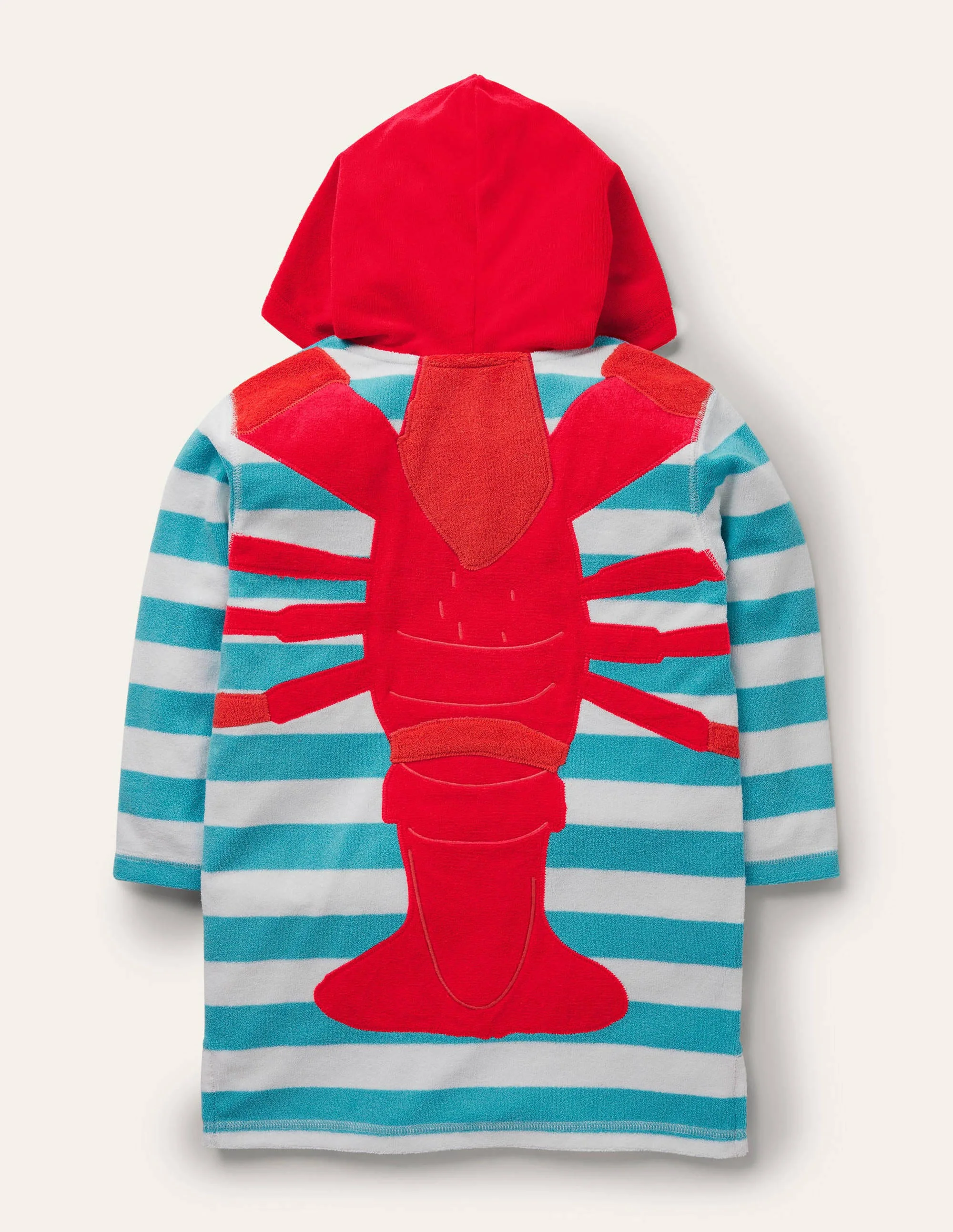 Towelling Throw-on-Aqua Blue Lobster - Image 2