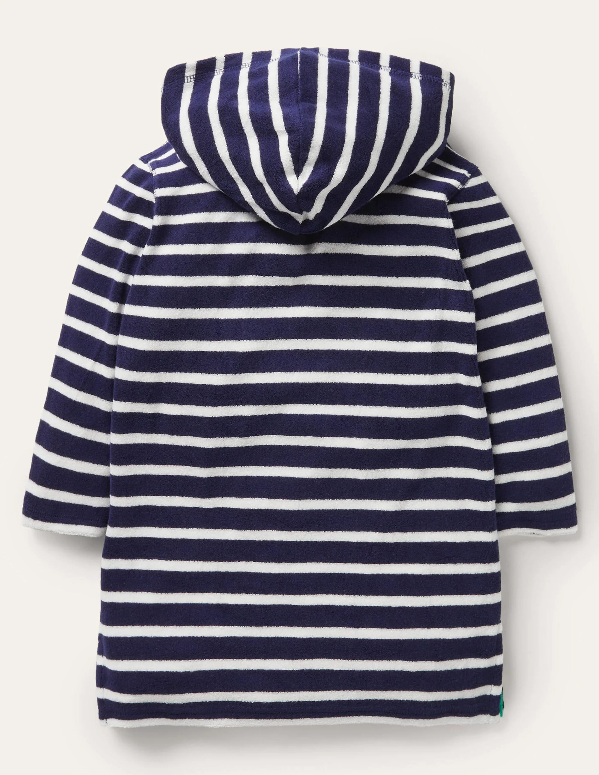 Towelling Throw-on-College Navy/White - Image 2