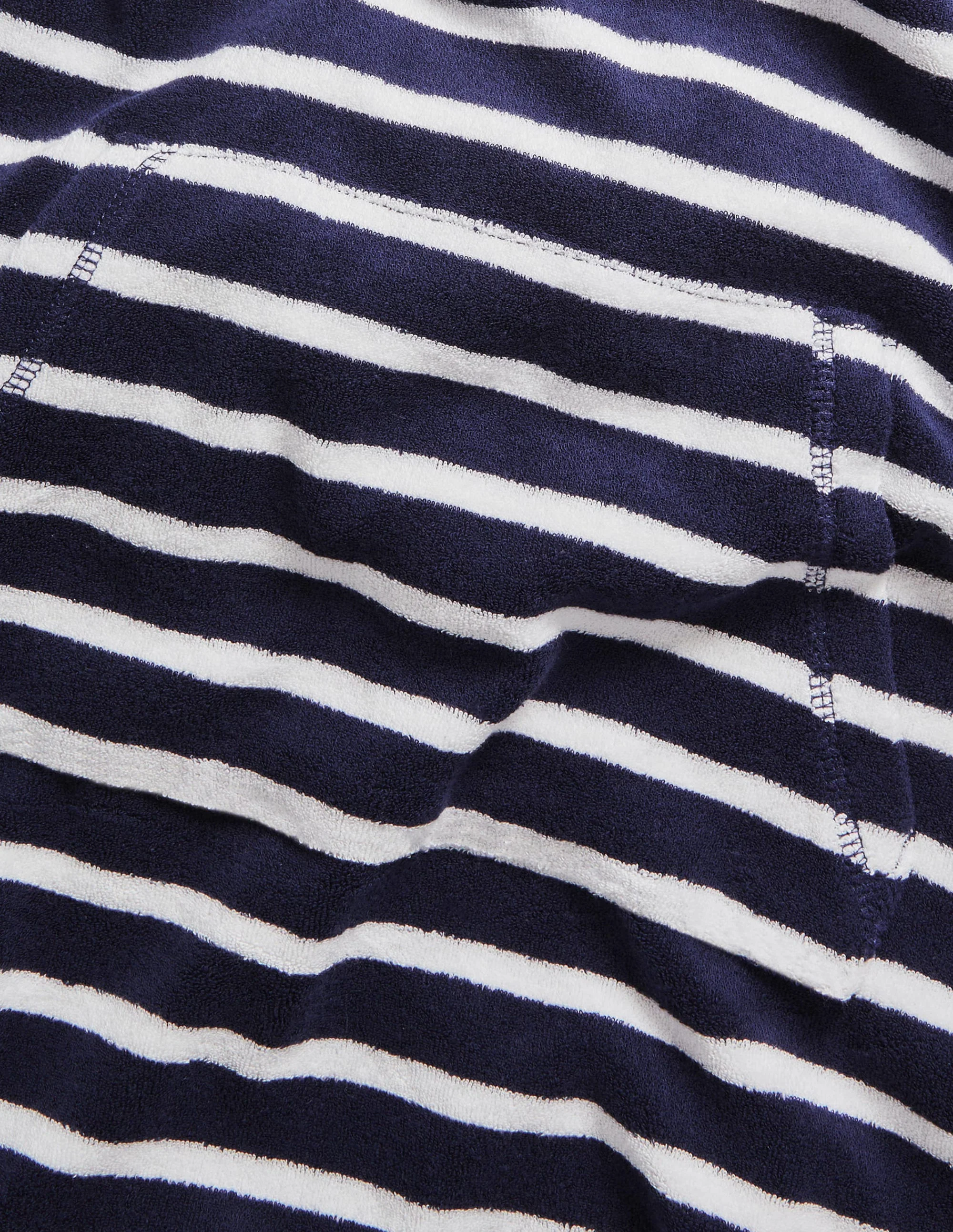 Towelling Throw-on-College Navy/White - Image 3