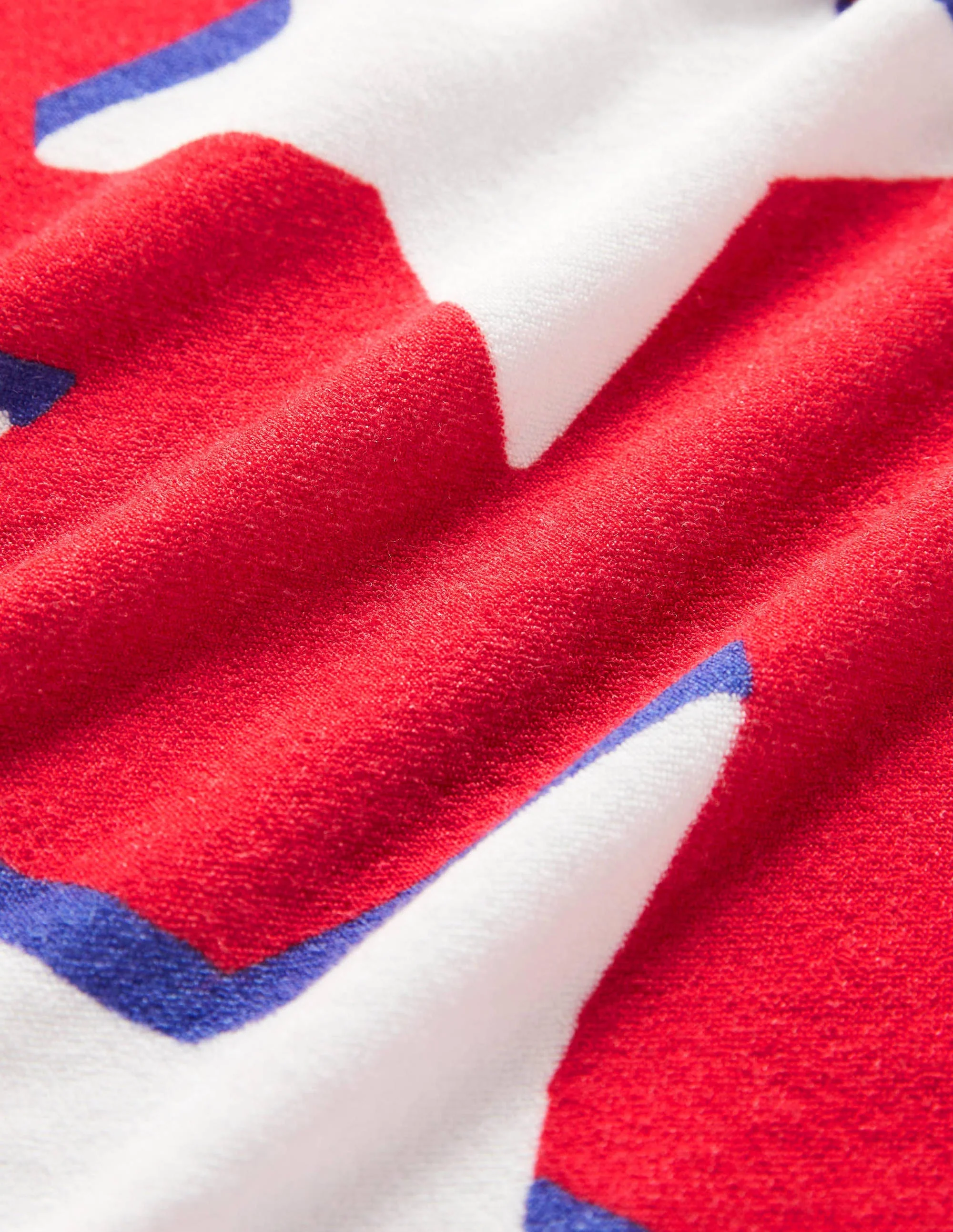 Towelling Throw-on-Jam Red/Ivory Stars - Image 3