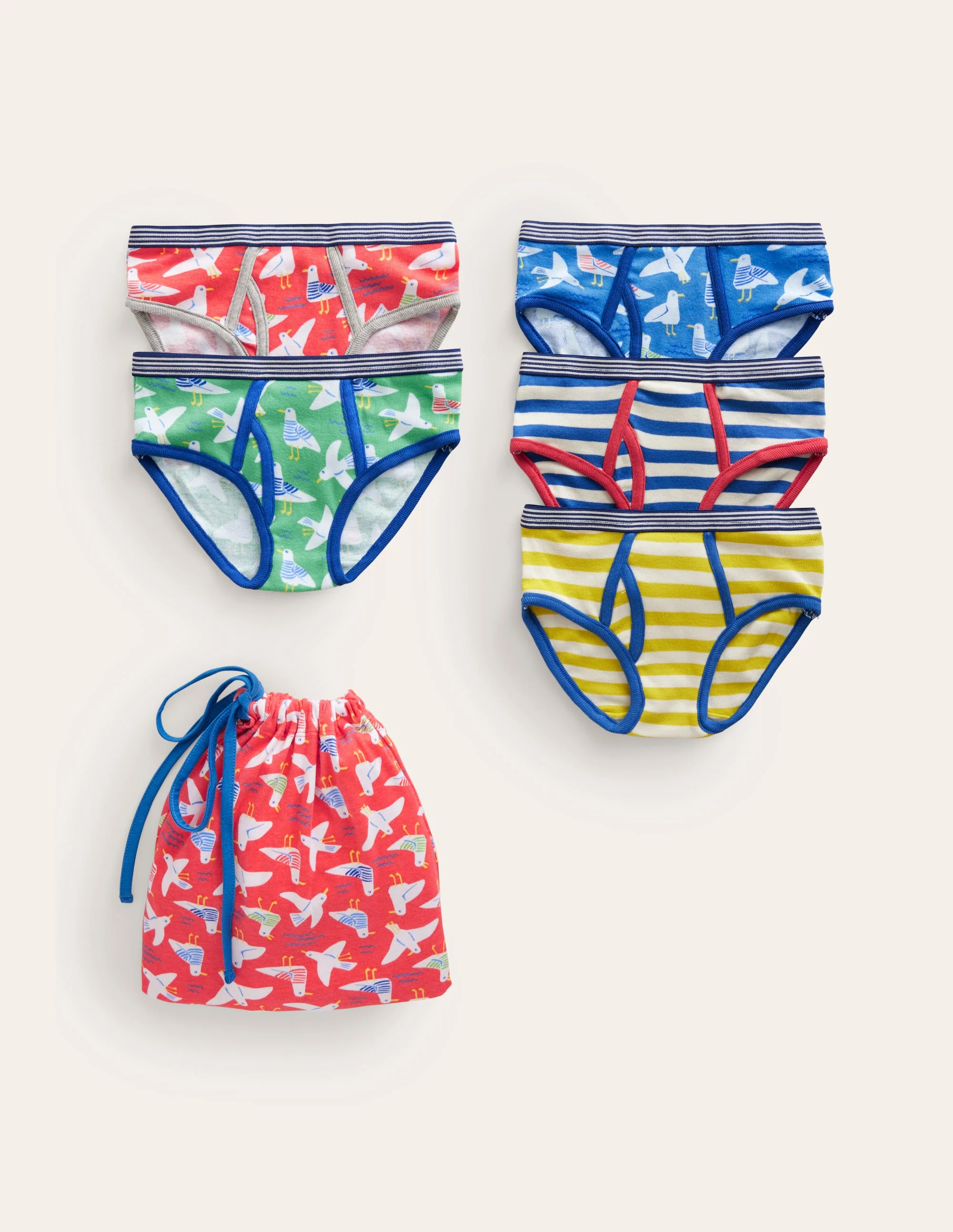 Underwear 5 Pack-Multi Seagulls