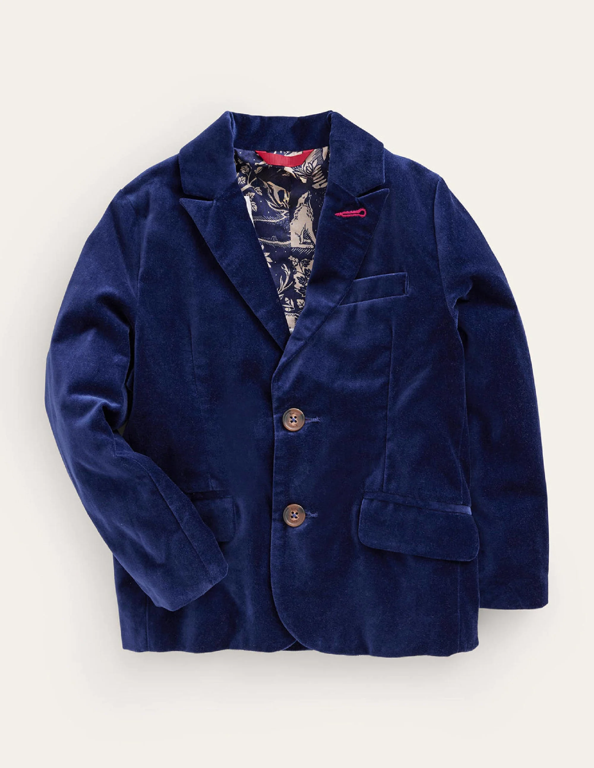 Velvet Party Blazer-Bluing