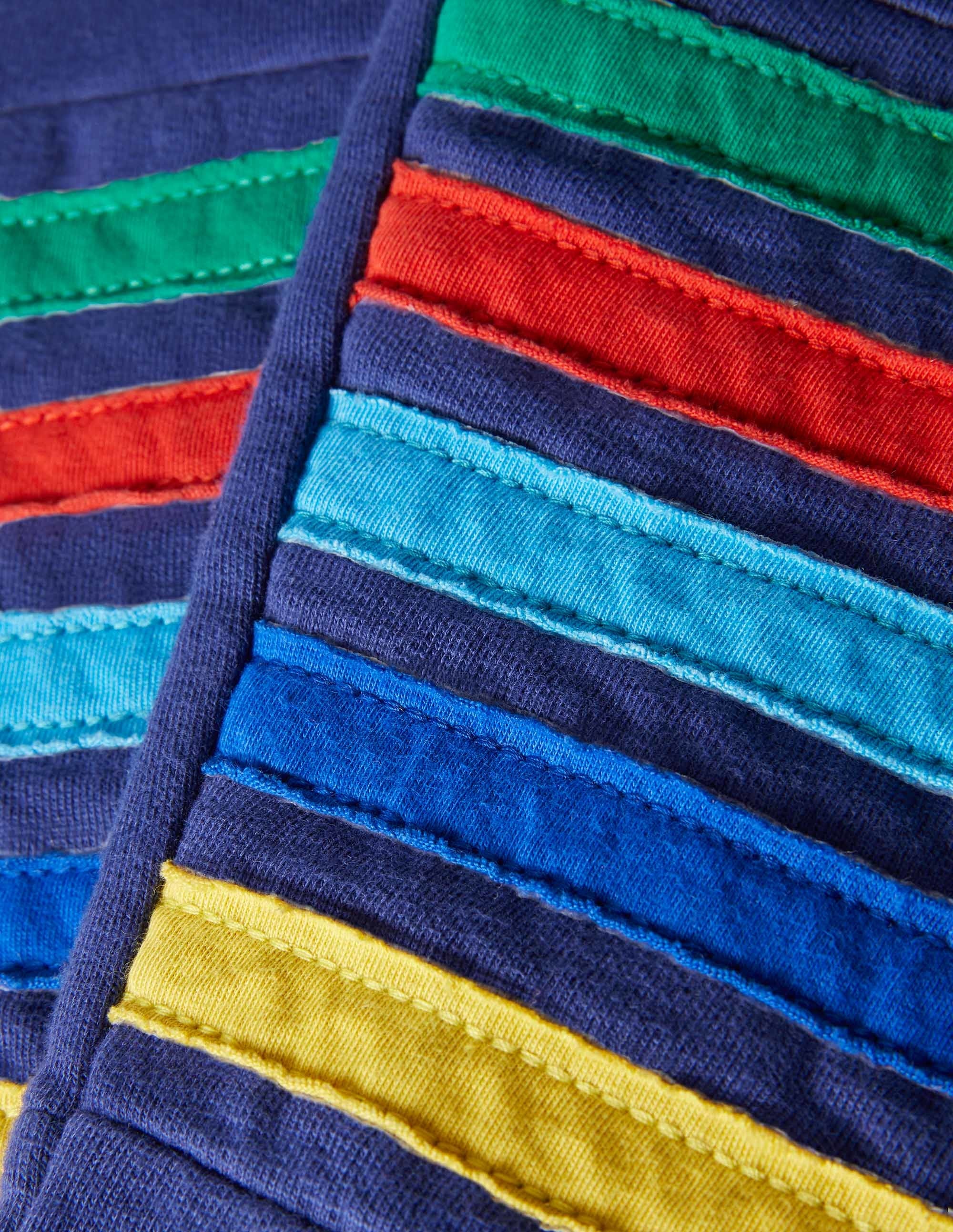 Warrior Knee Sweatpants-Starboard Blue Rainbow - Image 3