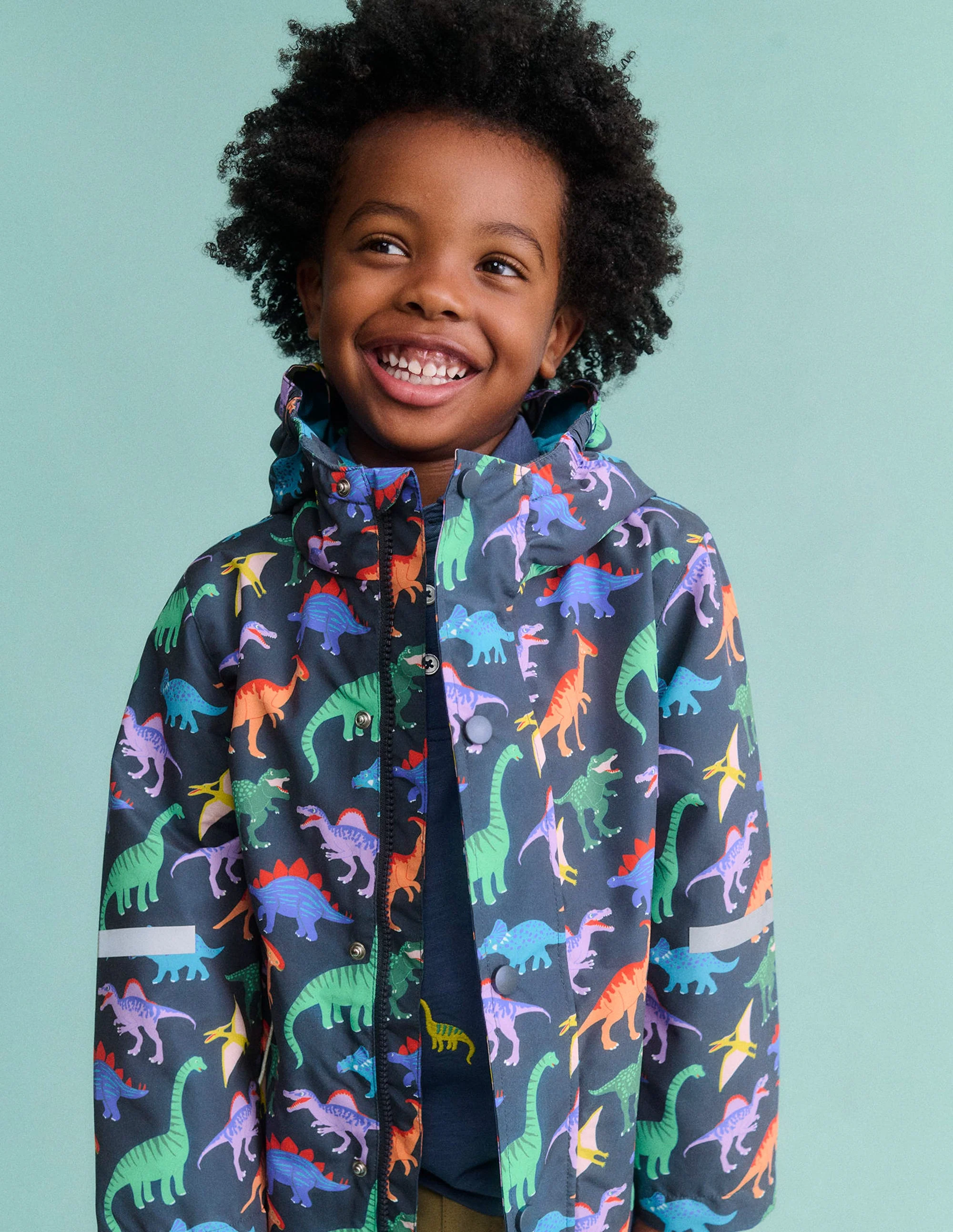 Waterproof Fisherman's Jacket-Robot Blue Dinos - Image 6