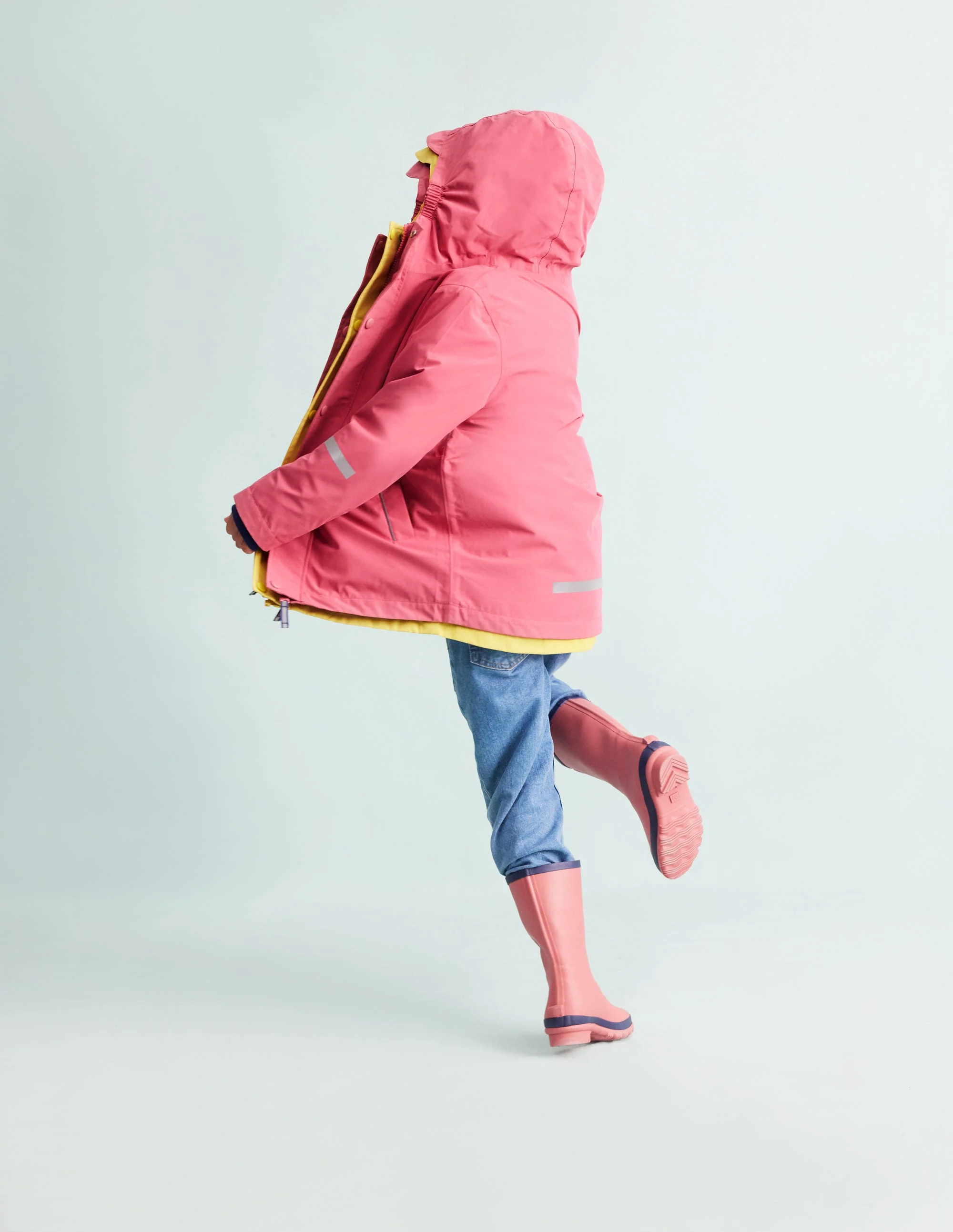Waterproof Fisherman's Jacket-Rose Red - Image 5