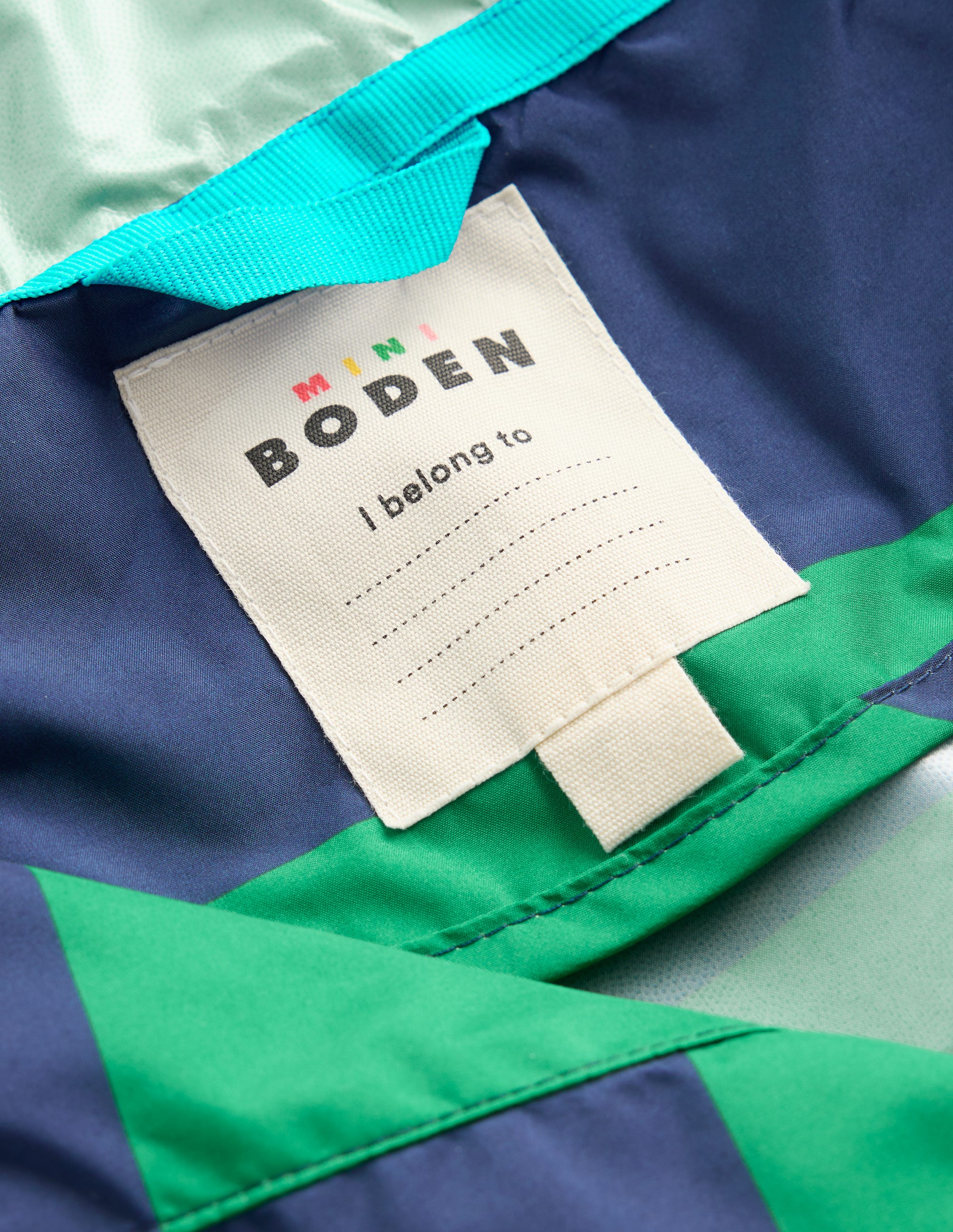 Waterproof Pop Over Jacket-Green Stripe - Image 4