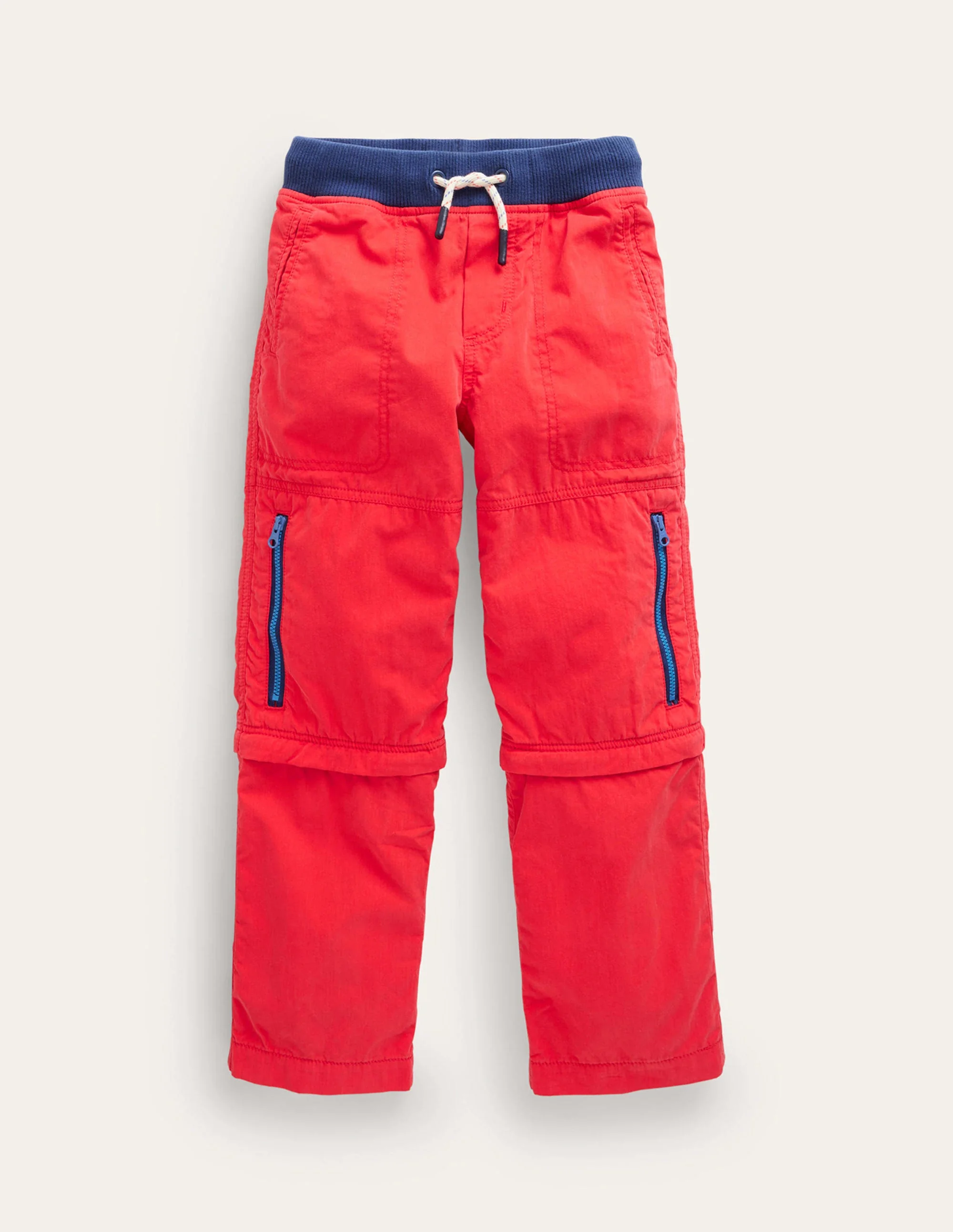 Zip-off Techno Pants-Firecracker Red