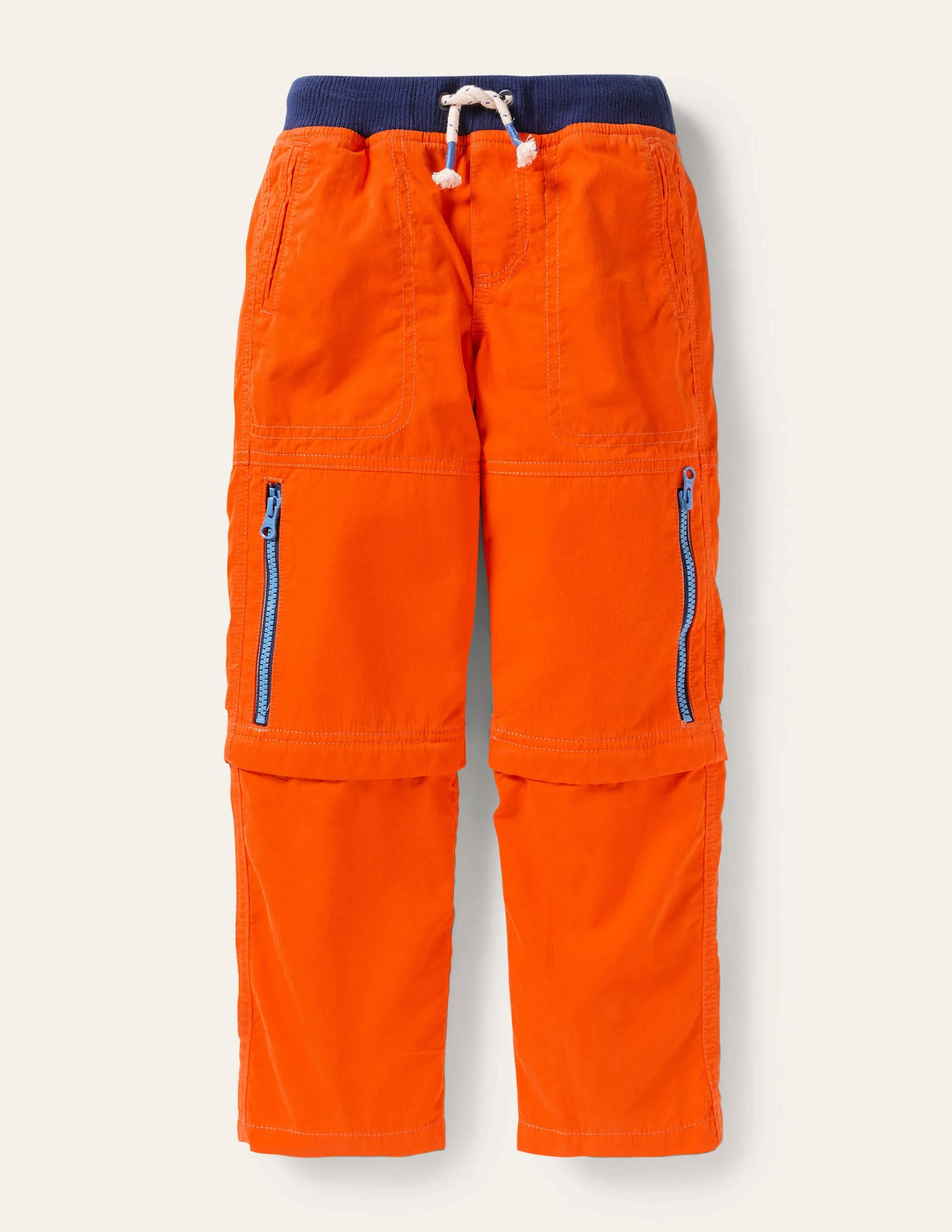 Zip-off Techno Pants-Mandarin Orange