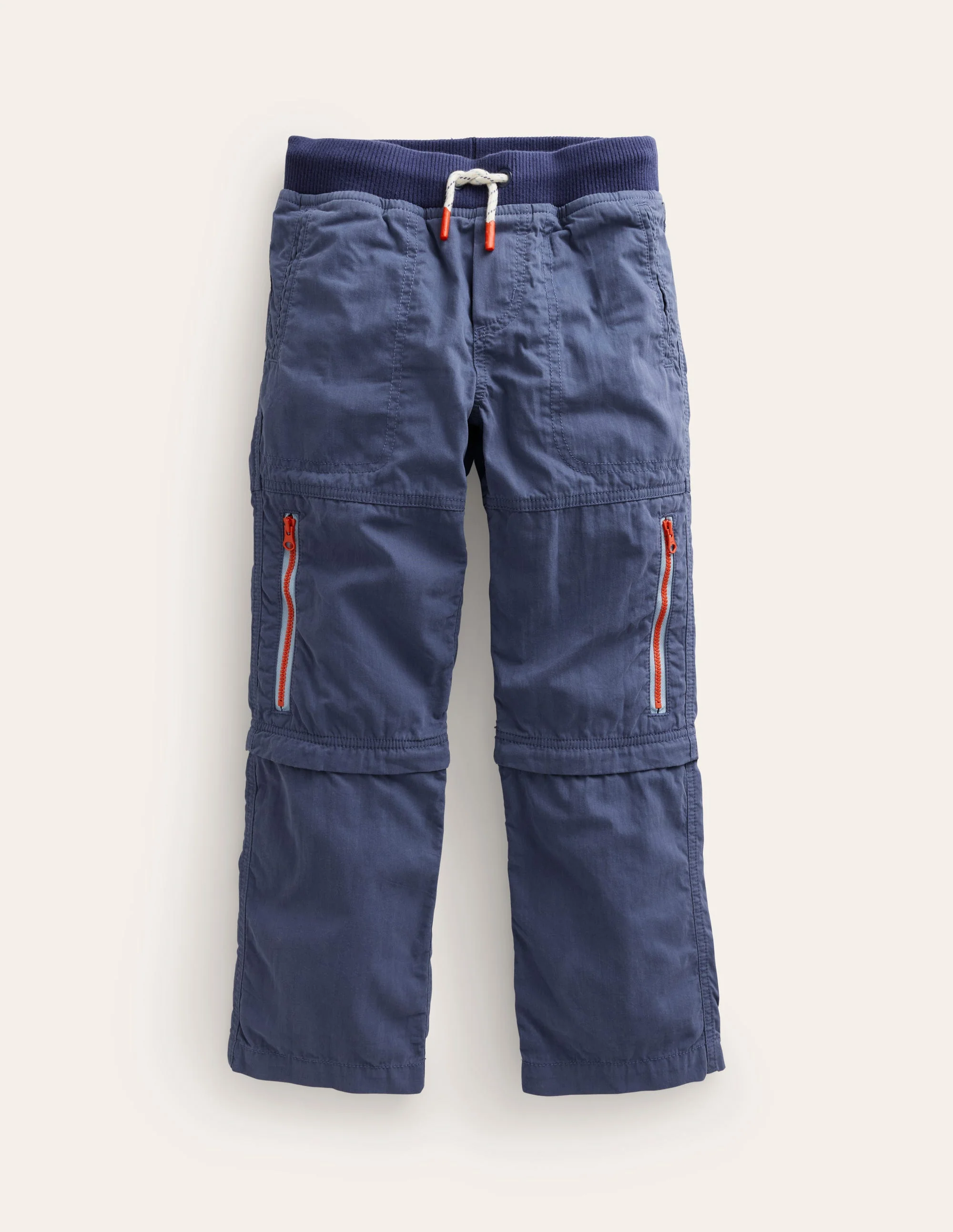 Zip-off Techno Pants-Robot Blue