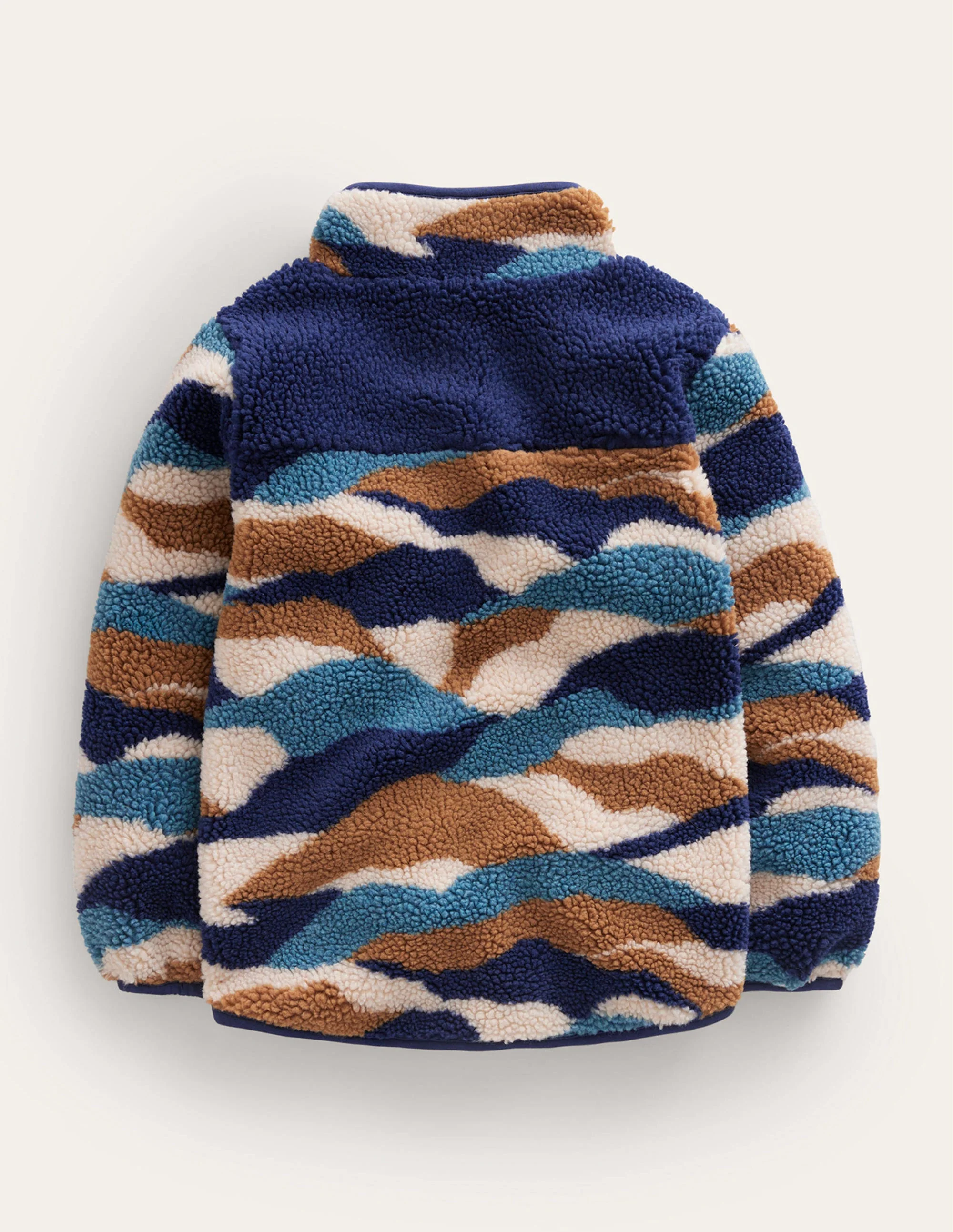 Zip Through Printed Fleece-Sandpiper Mountains - Image 2