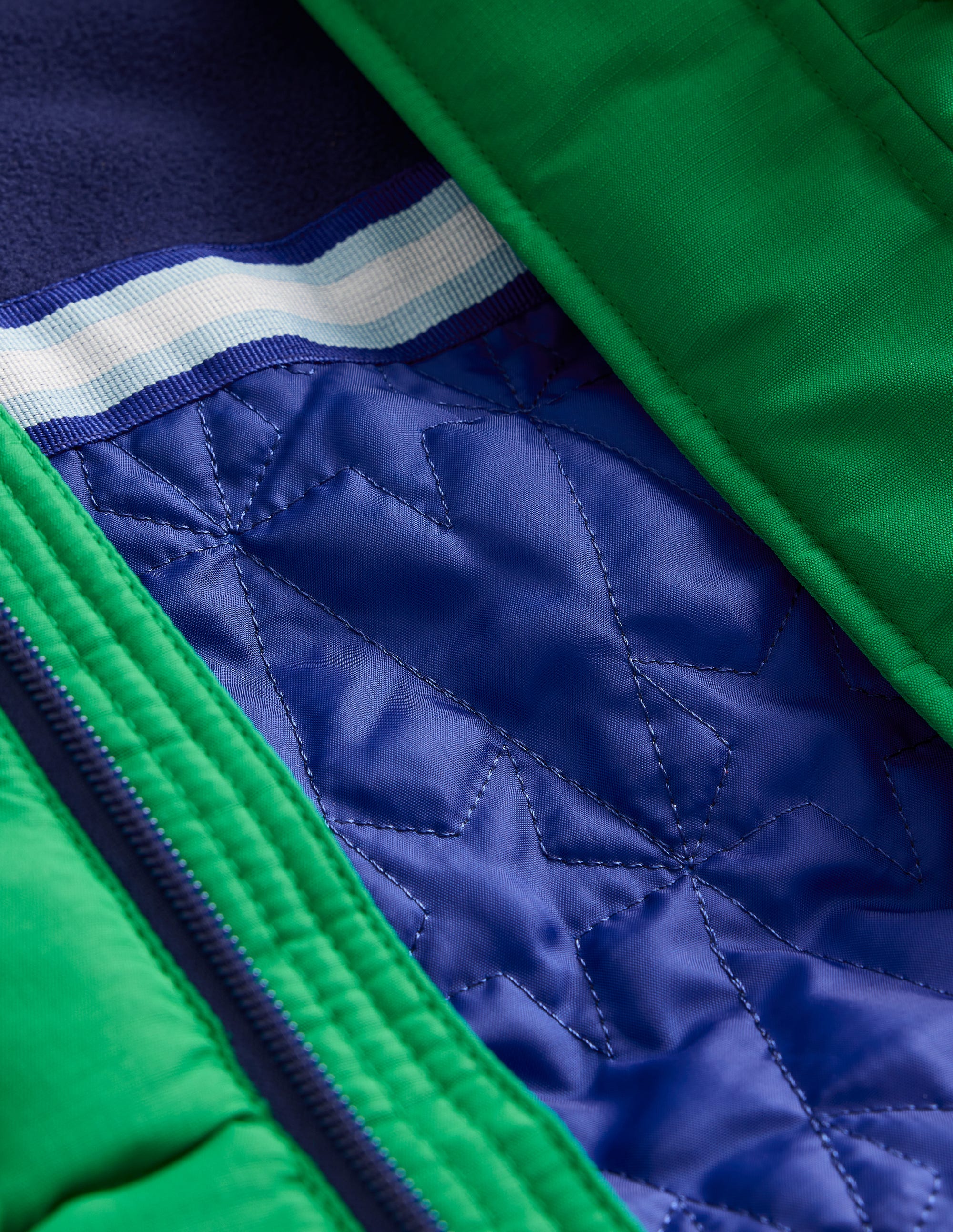 Fleece Lined Puffer Coat-Highland Green - Image 3