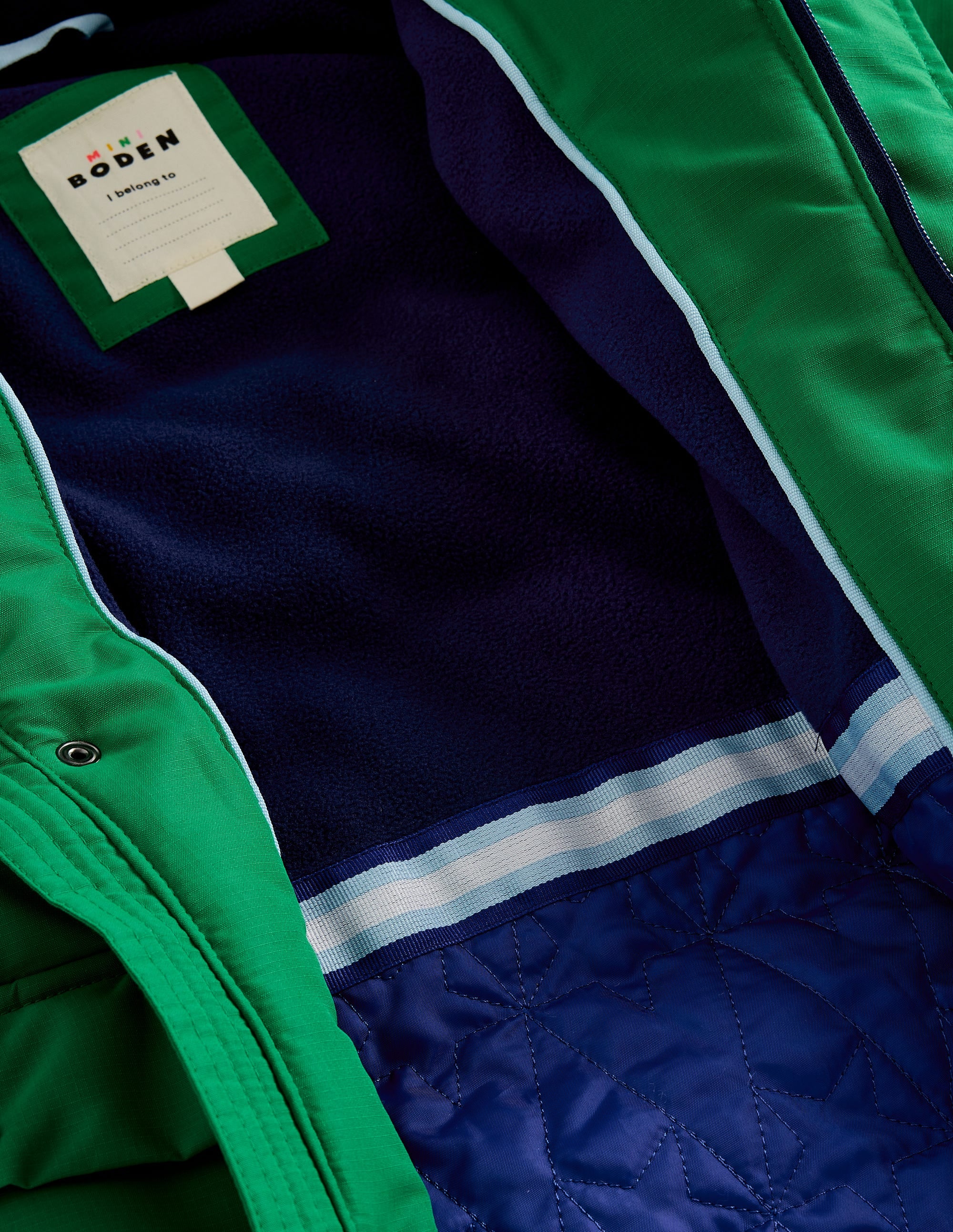 Fleece Lined Puffer Coat-Highland Green - Image 5