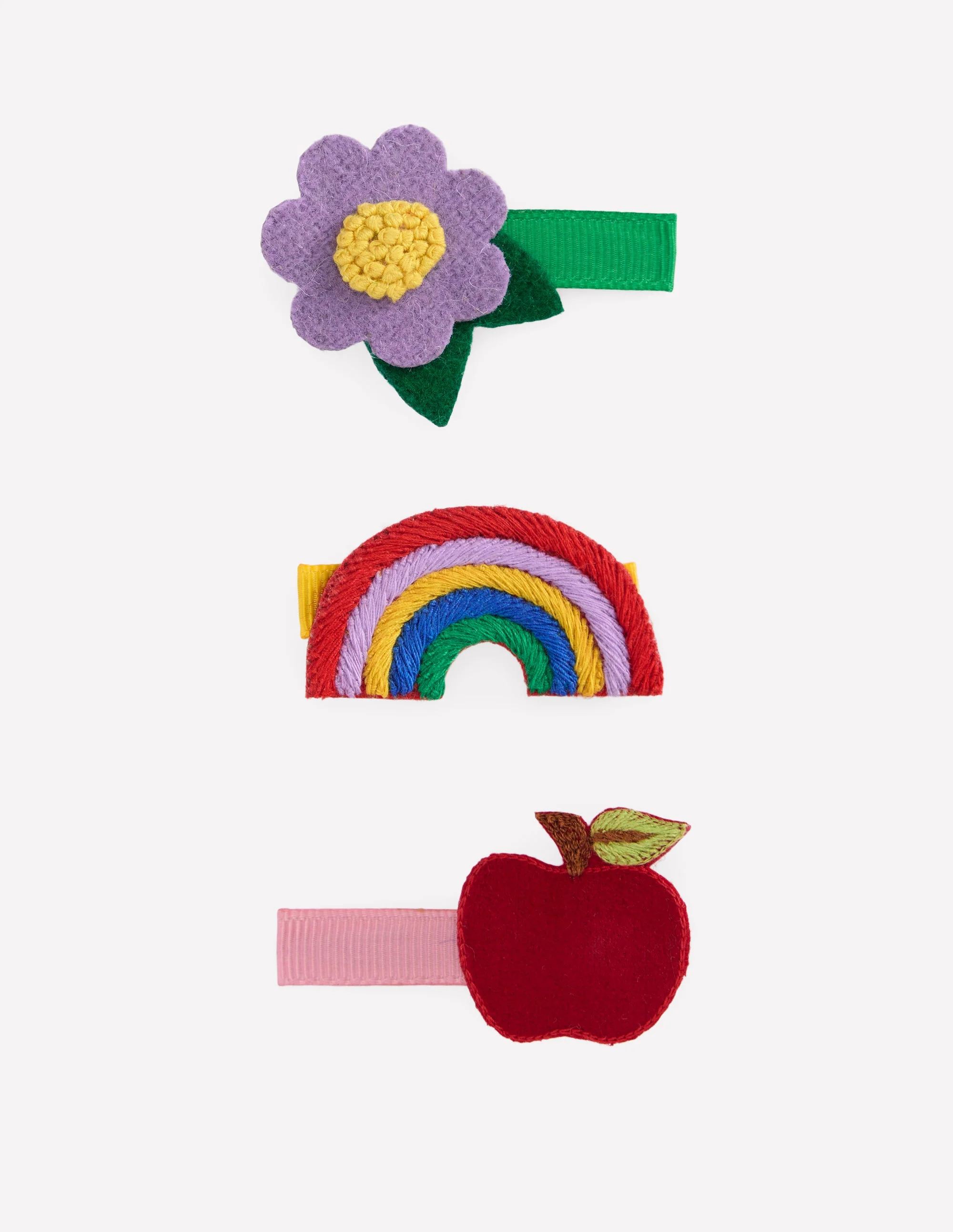 3-pack Hair Clips-Back to School