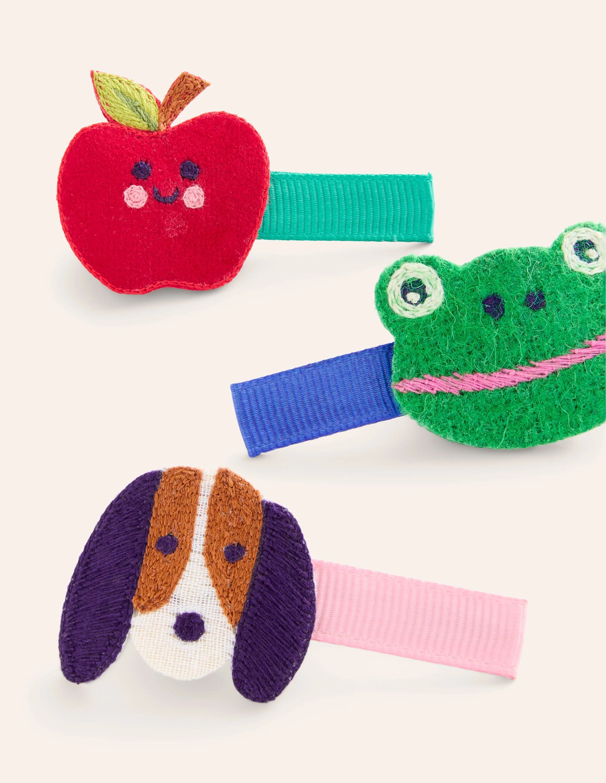3-pack Hair Clips-Multi Animals - Image 2
