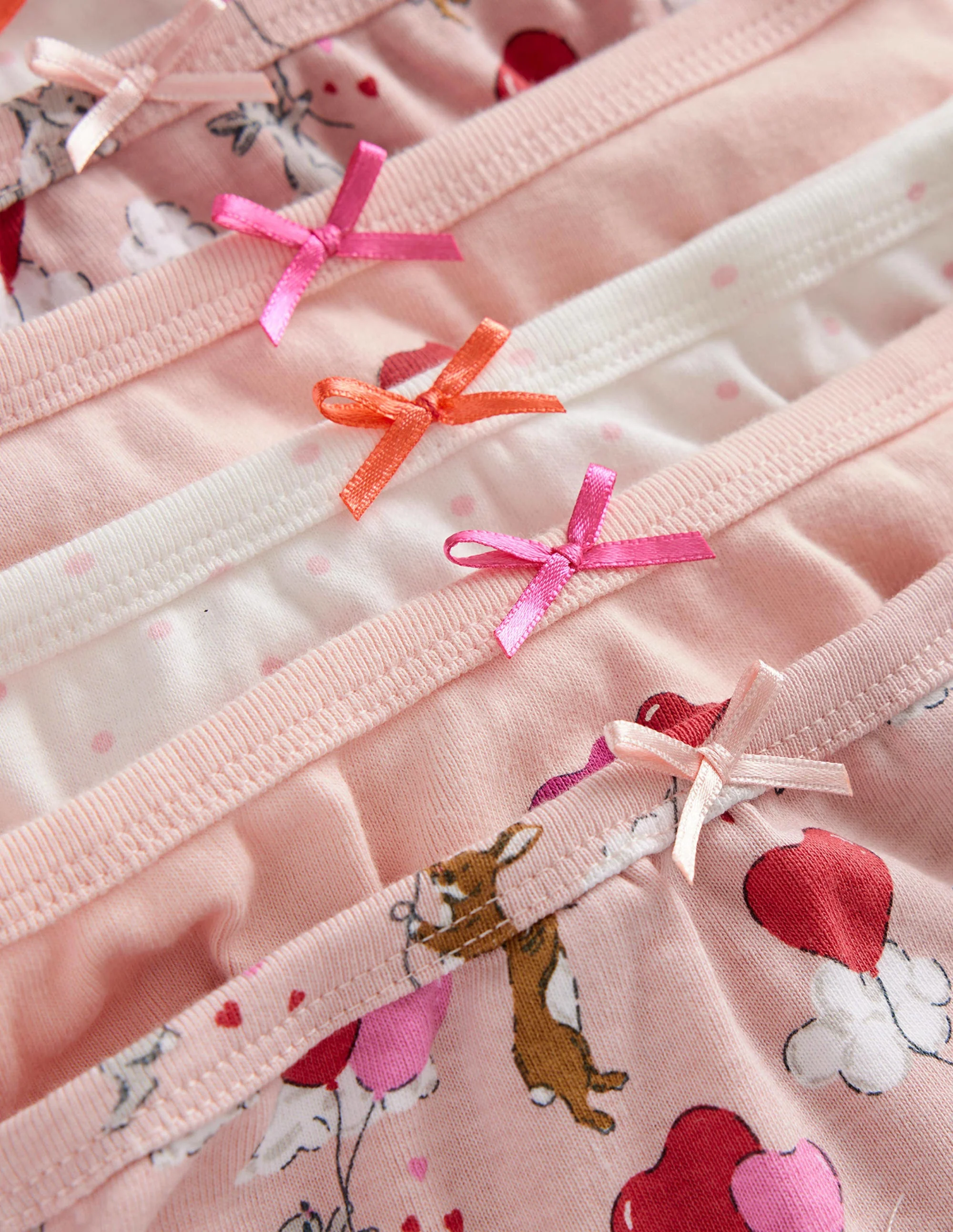 7 Pack Underwear-Pink Bunny Hearts - Image 3