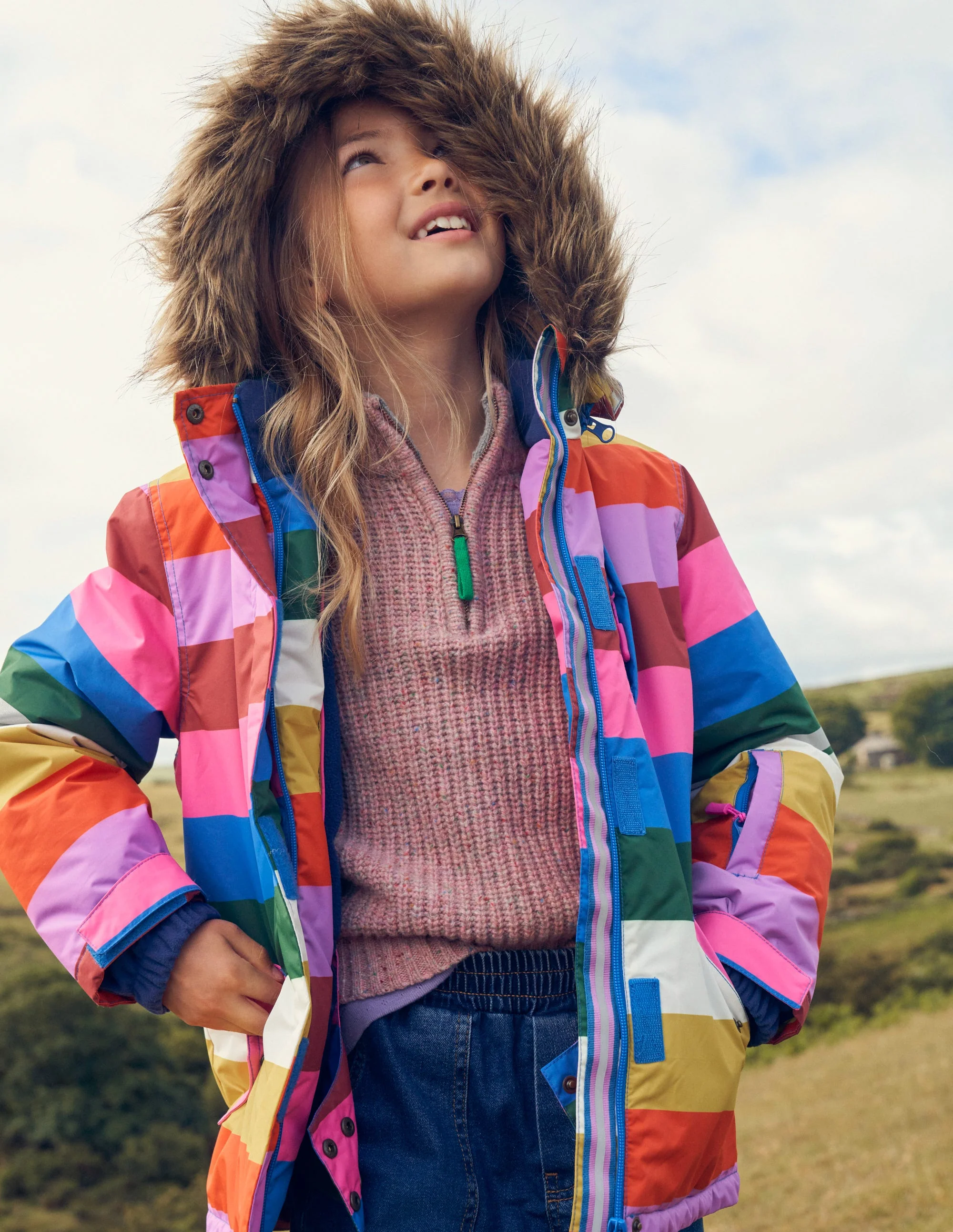 All-weather Waterproof Jacket-Multi Stripe - Image 5