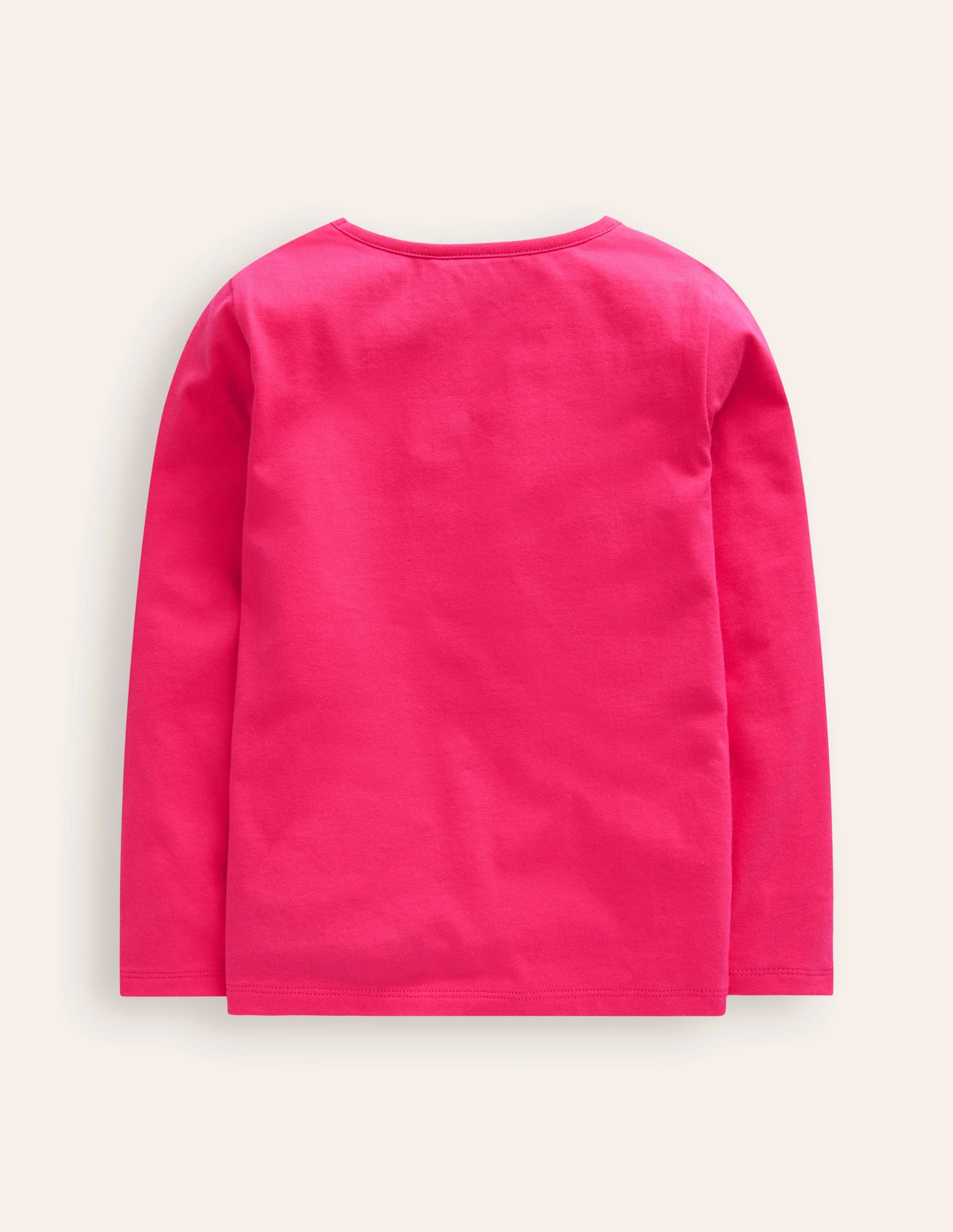 Appliqué Long Sleeve Top-Rose Pink Unicorn - Image 2