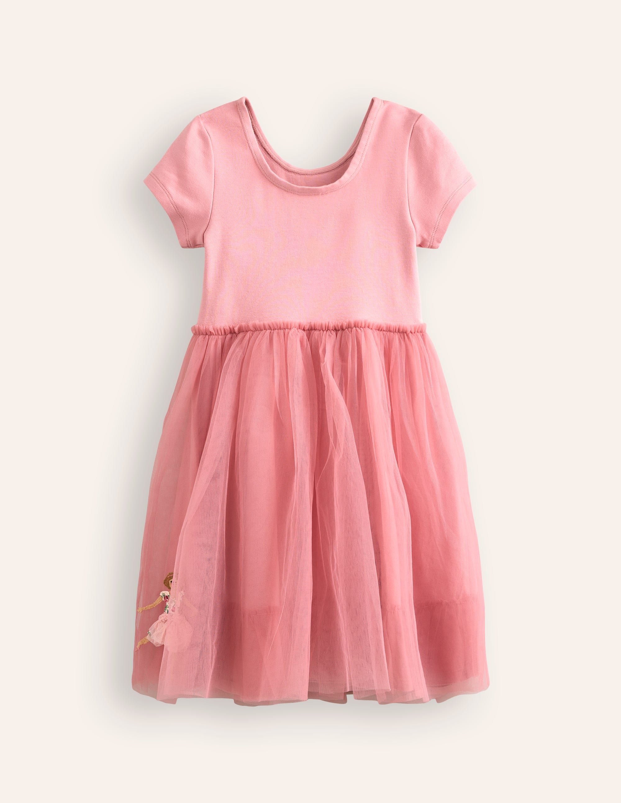 Appliqué Tulle Ballet Dress-Almond Pink Ballerinas - Image 2