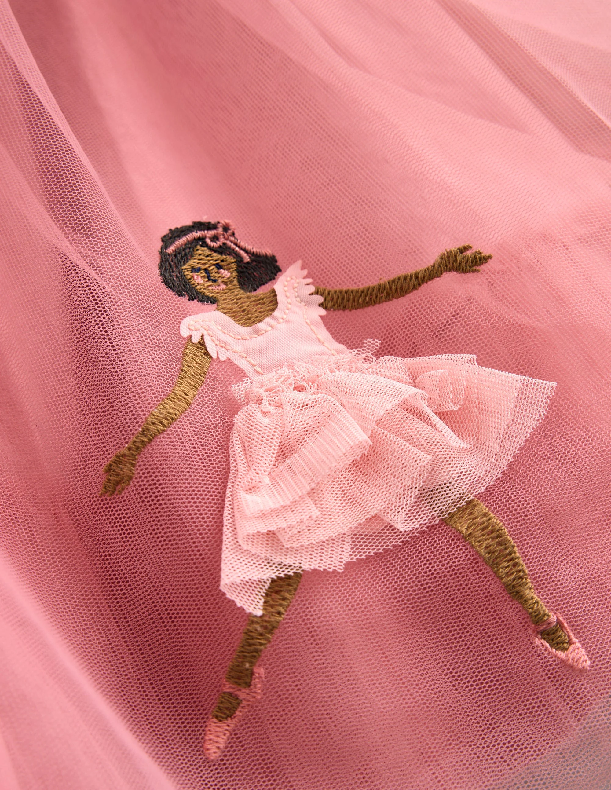 Appliqué Tulle Ballet Dress-Almond Pink Ballerinas - Image 3