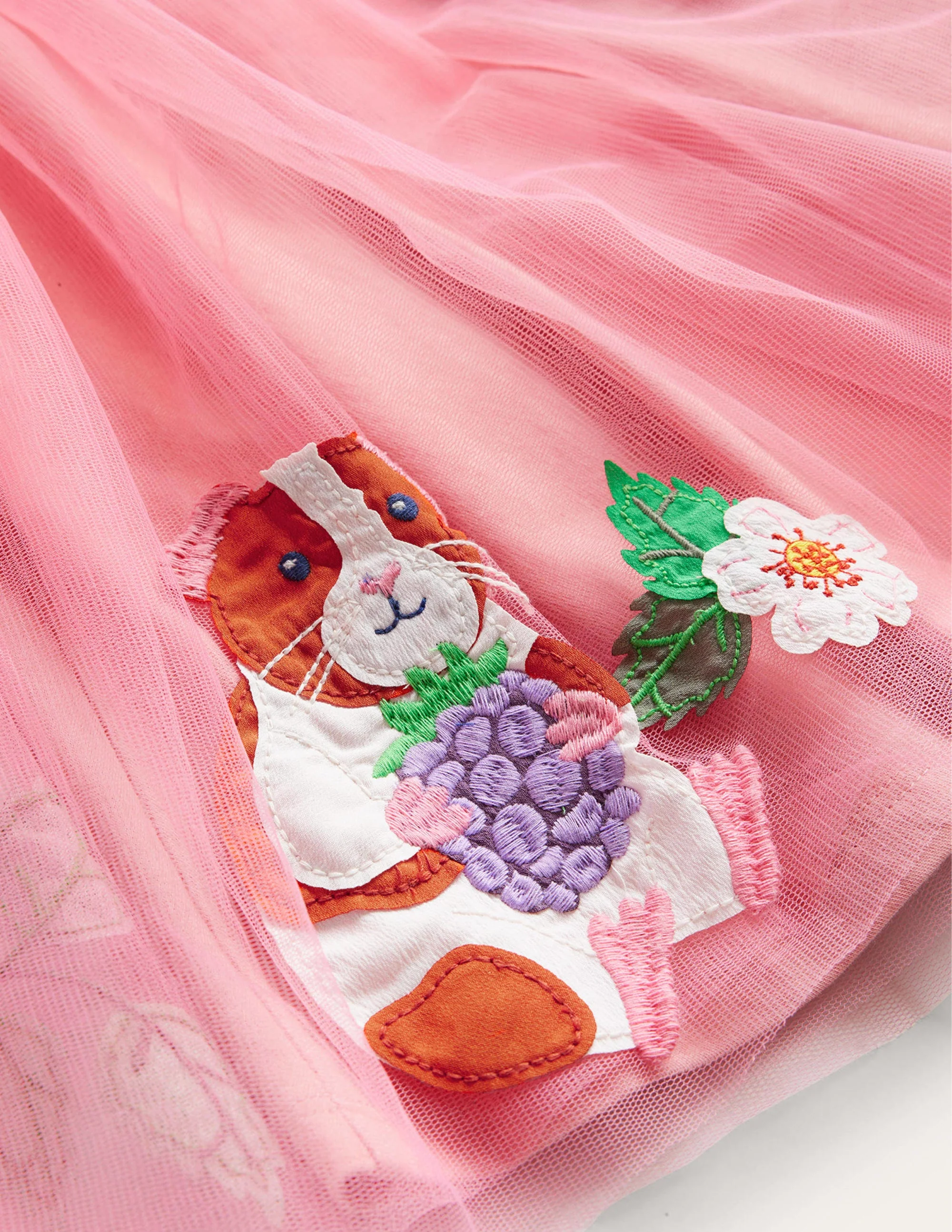 Applique Tulle Ballet Dress-Almond Pink - Image 3