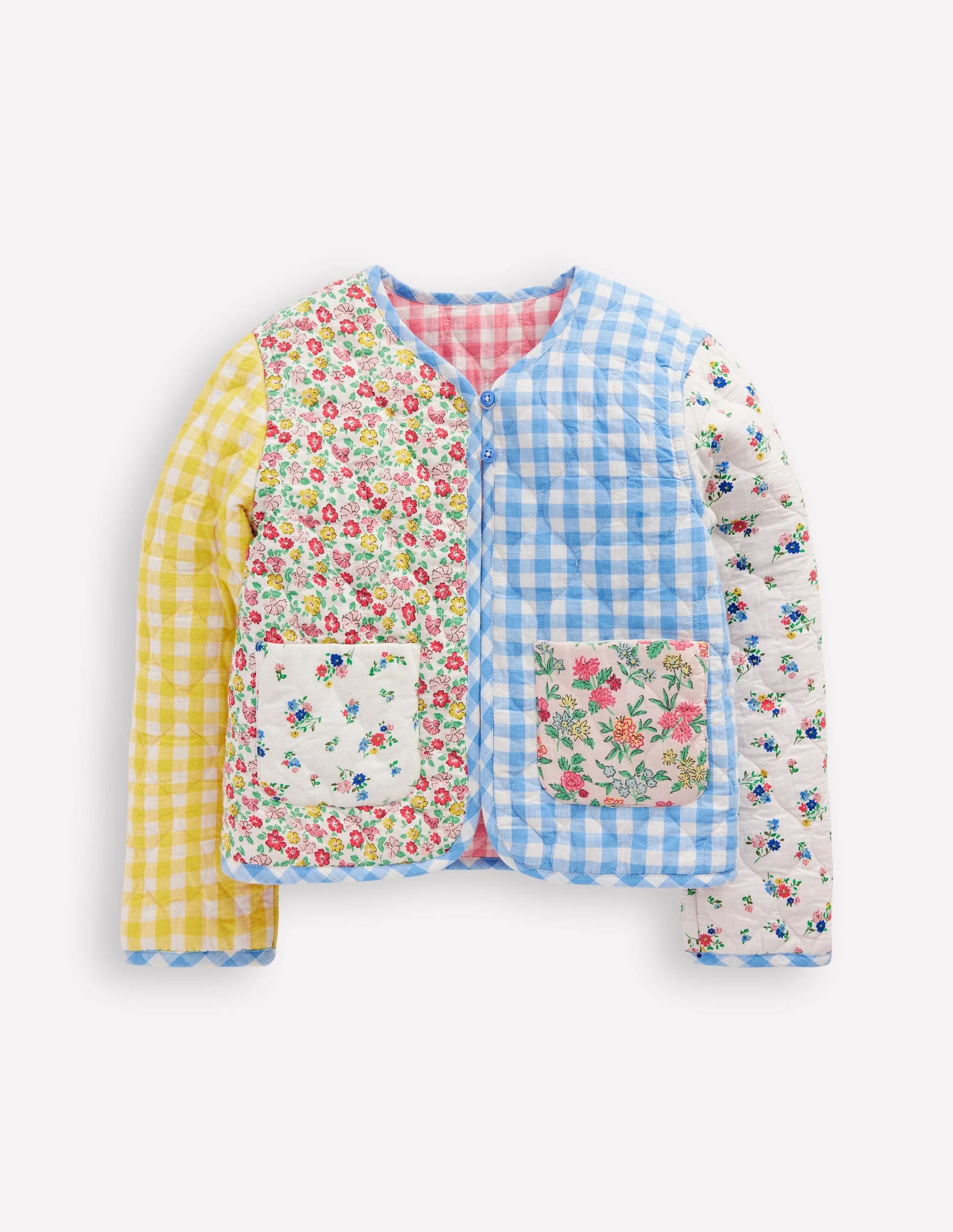 Aurore Reversible Jacket-Patchwork Floral