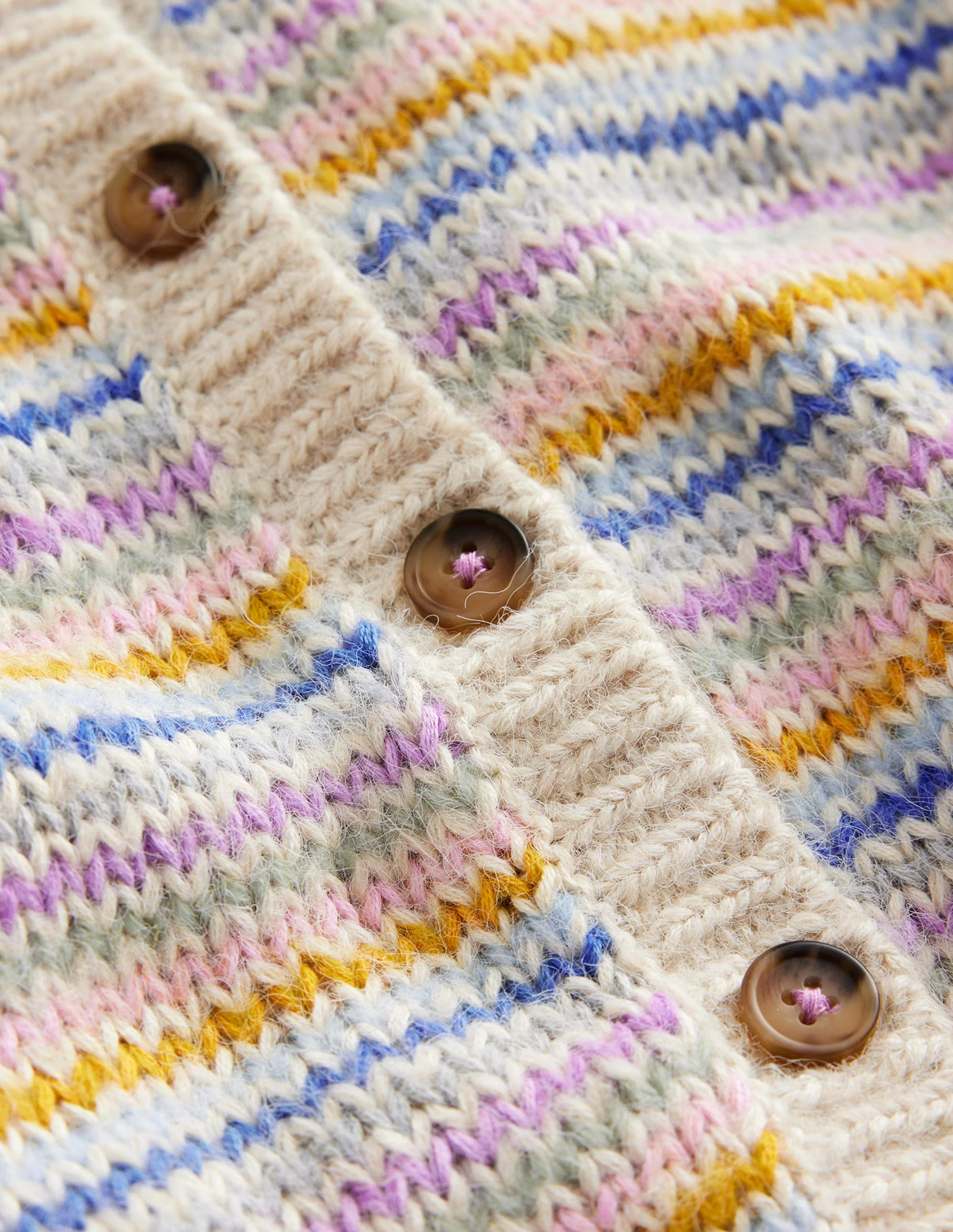 Blouson Stripe Cardigan-Multi Stripe - Image 3
