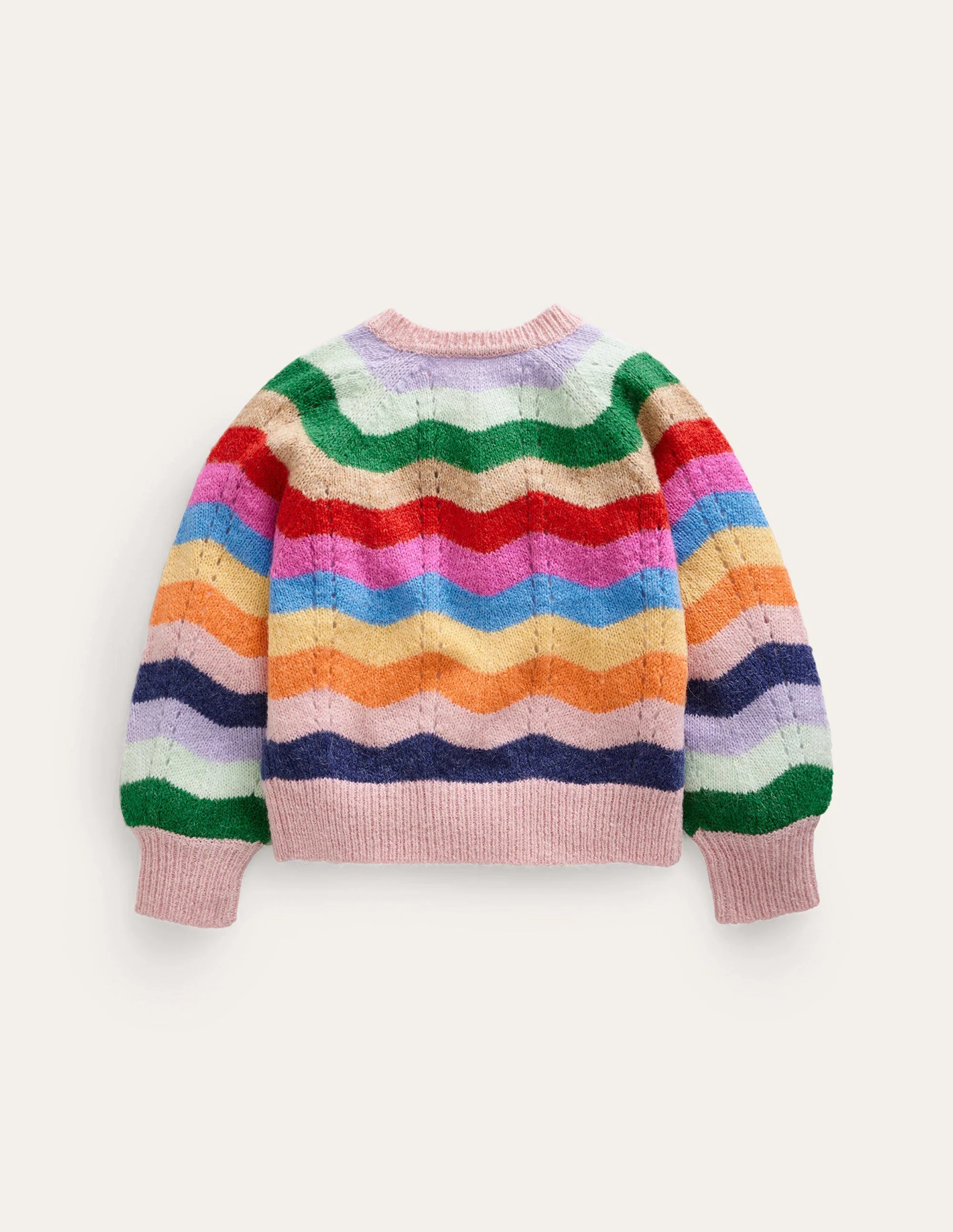 Blouson Wave Cardigan-Multi Rainbow - Image 2