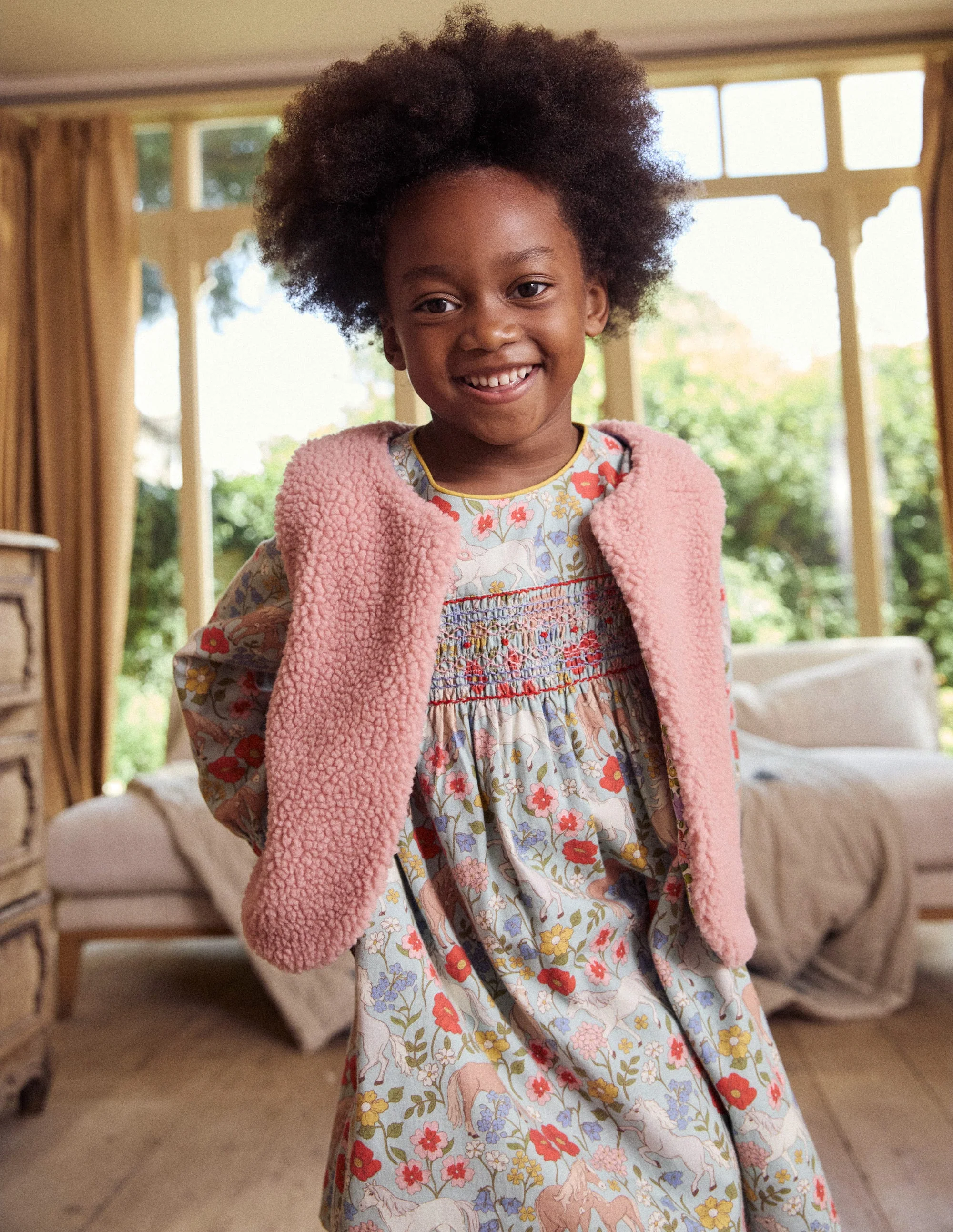 Borg Gilet-Almond Pink - Image 6