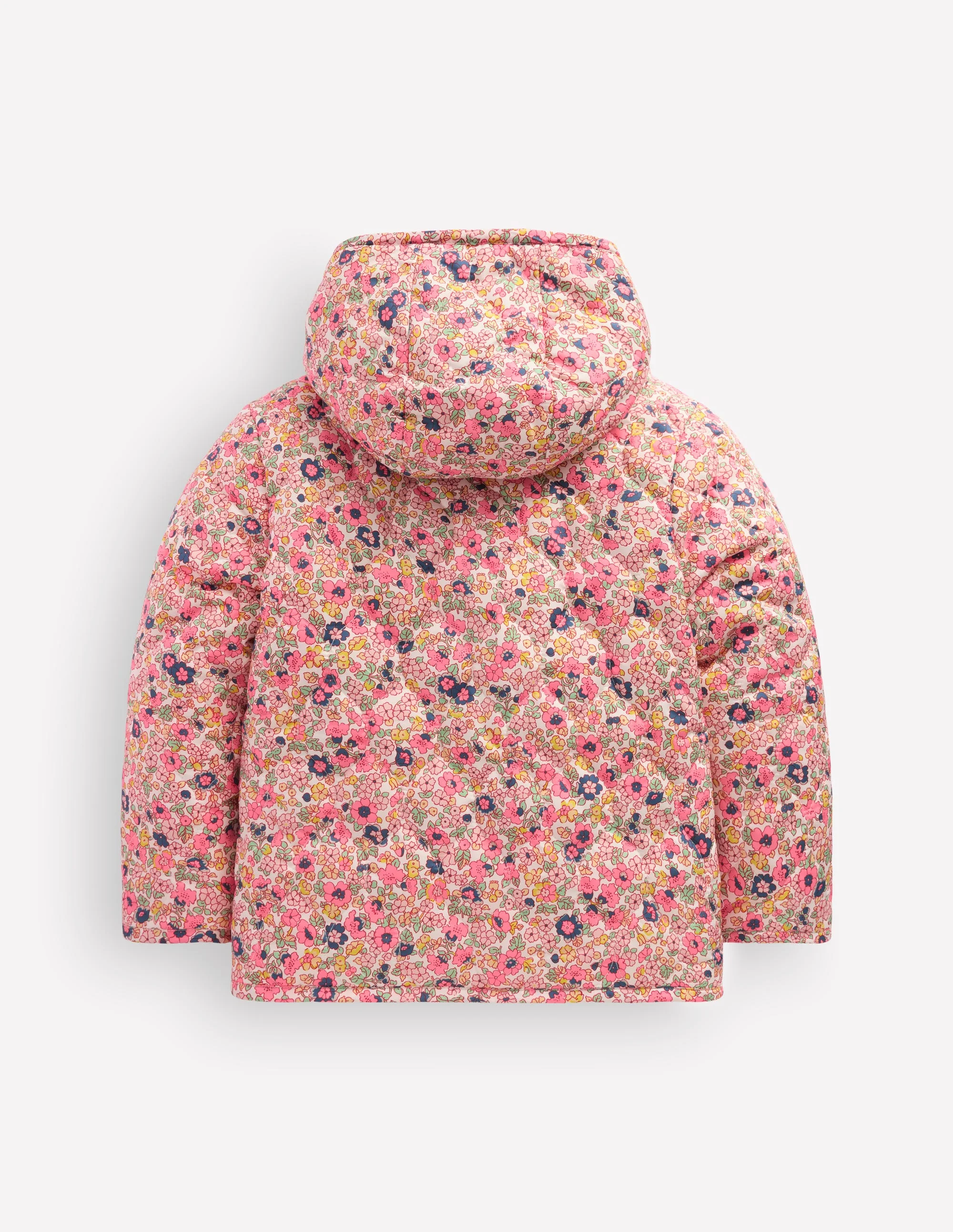 Borg Padded Jacket-Pink Flowerbed - Image 2