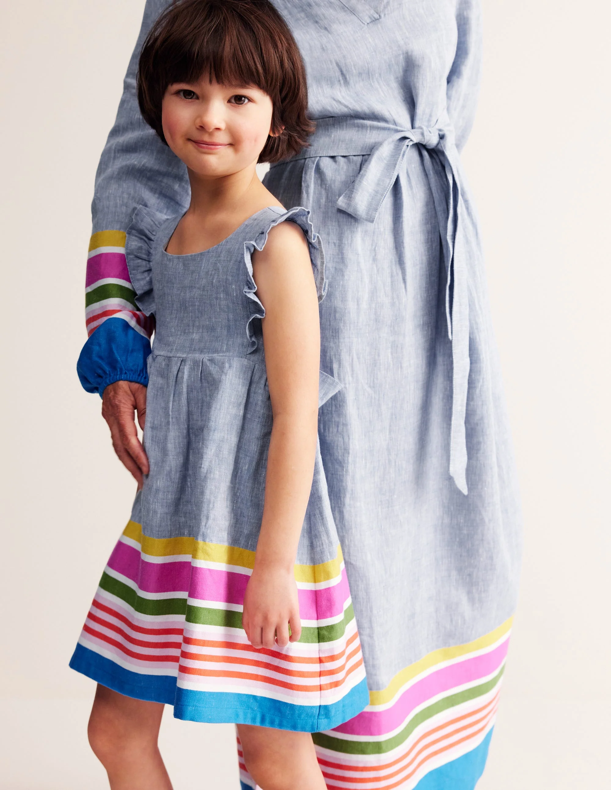Bow Back Dress-End on End Stripe - Image 3