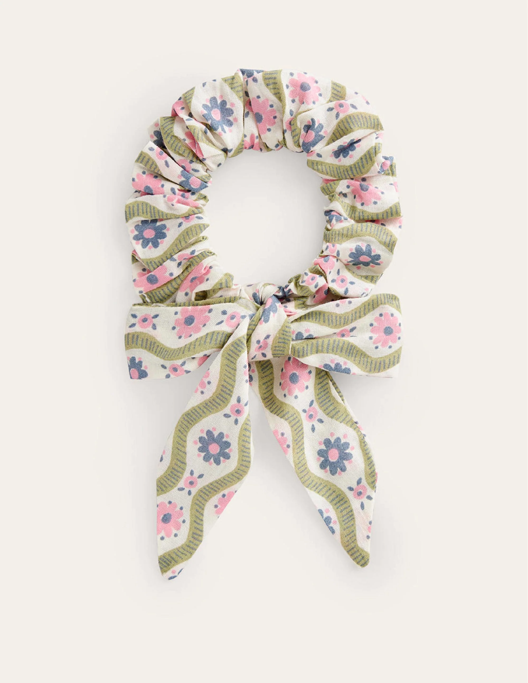Bow Scrunchie-Multi Ditsy Floral