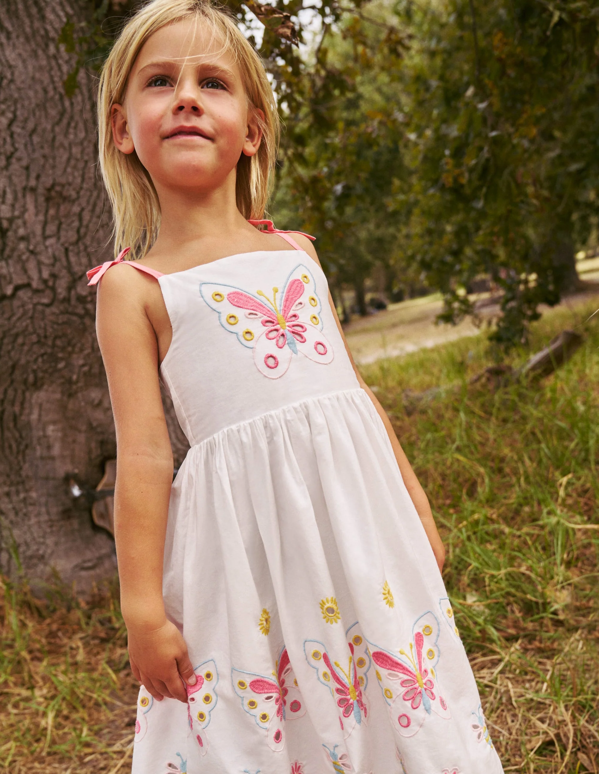 Broderie Butterflies Dress-Vanilla Pod Ivory - Image 4