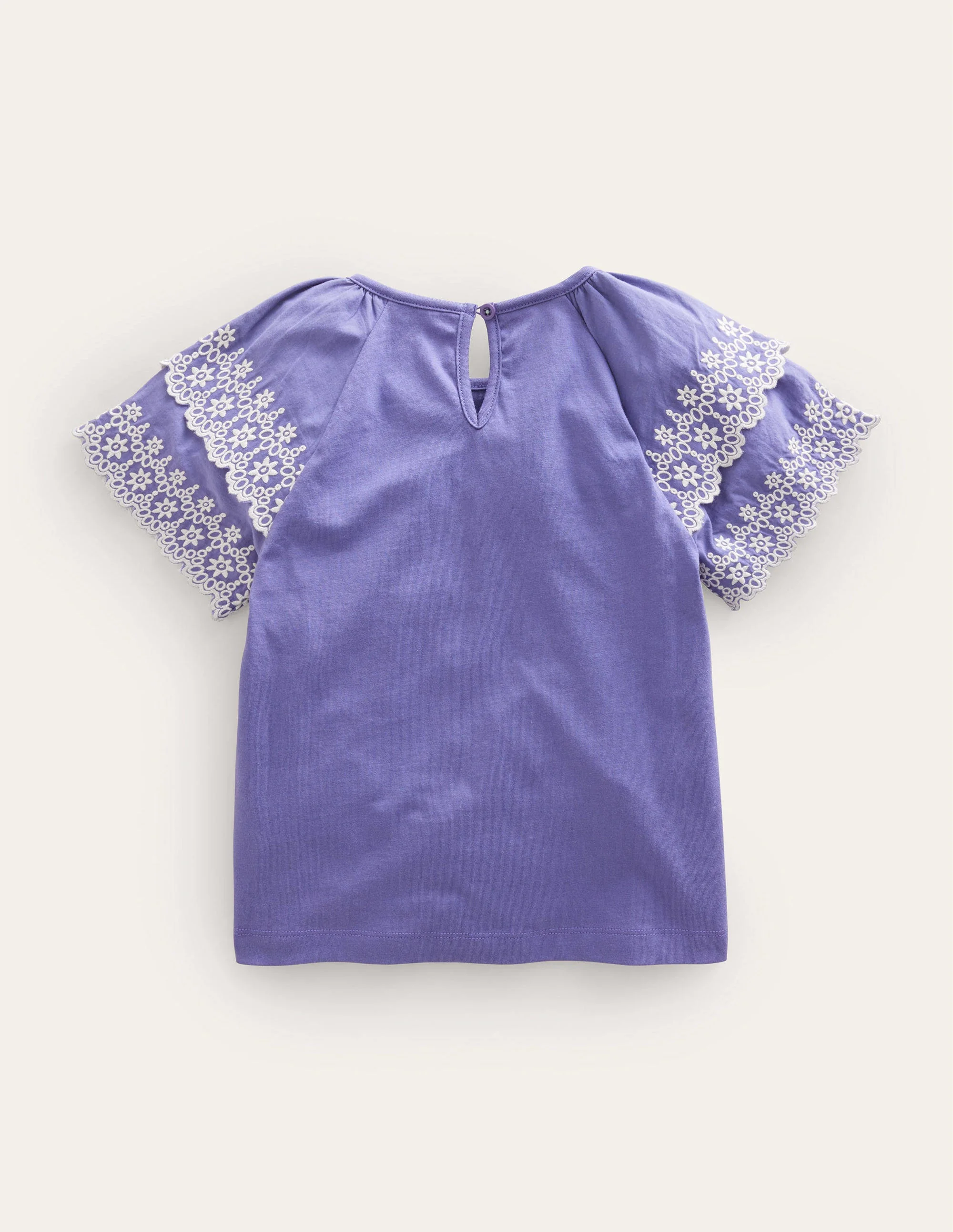 Broderie Mix T-shirt-Soft Starboard - Image 2
