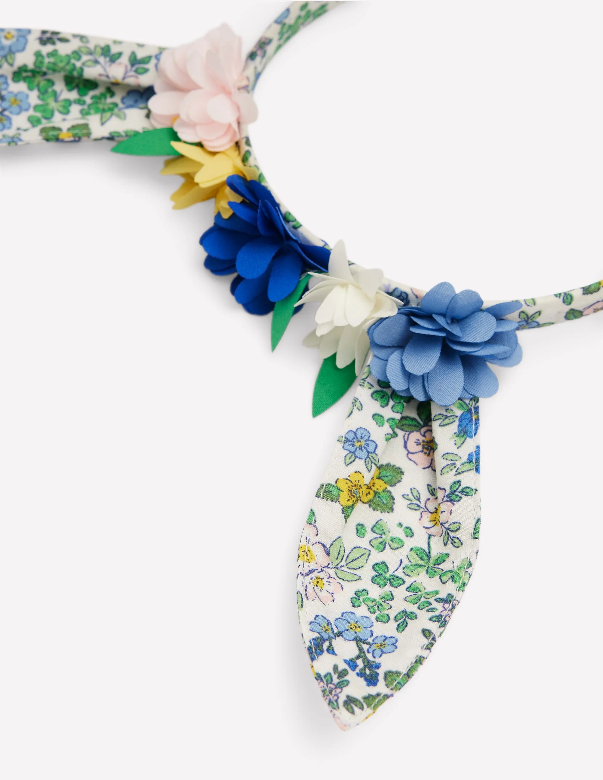 Bunny Ears Headband-Eggnog Floral Chick - Image 2